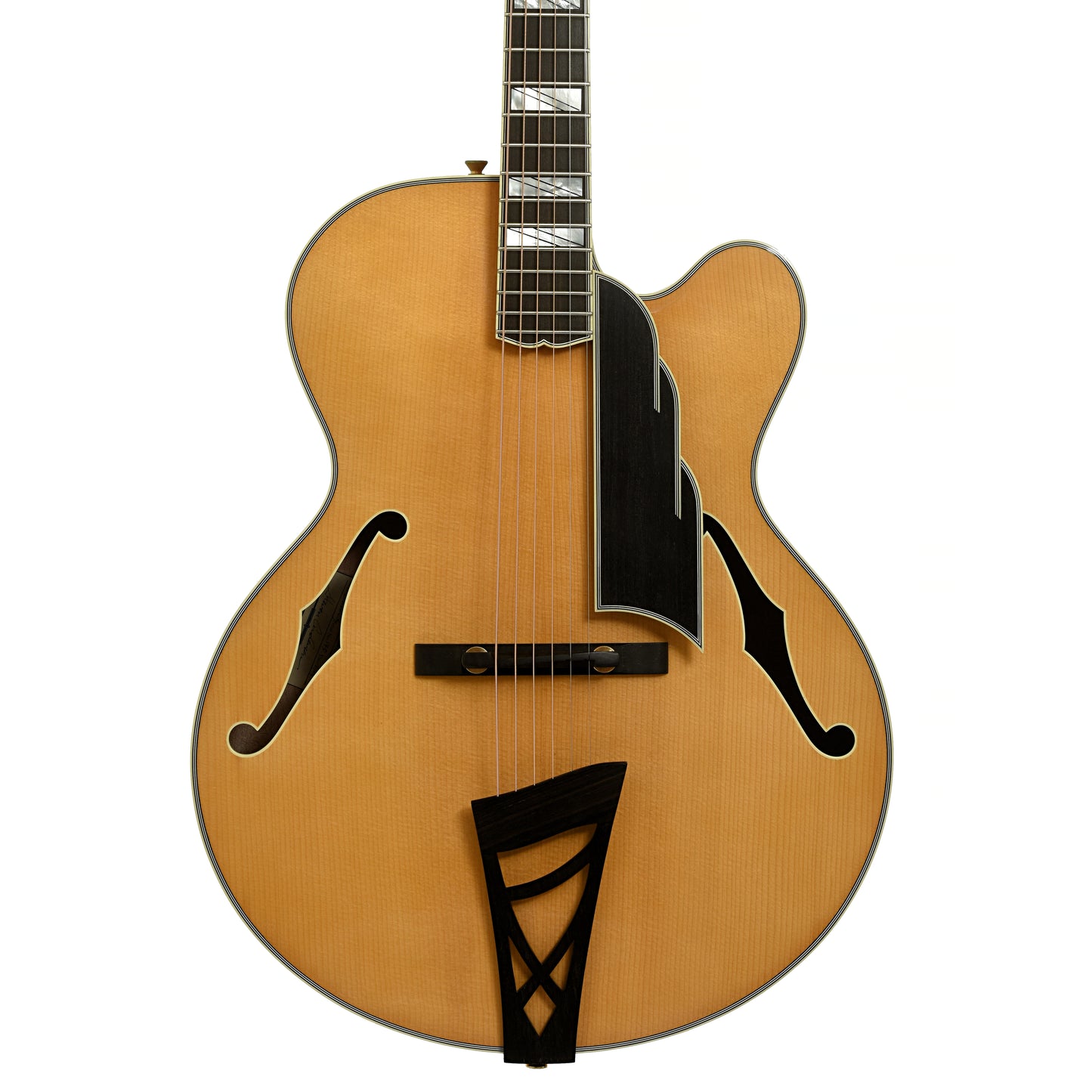Front of Andersen Emerald City Hollowbody Archtop Acoustic Guitar 