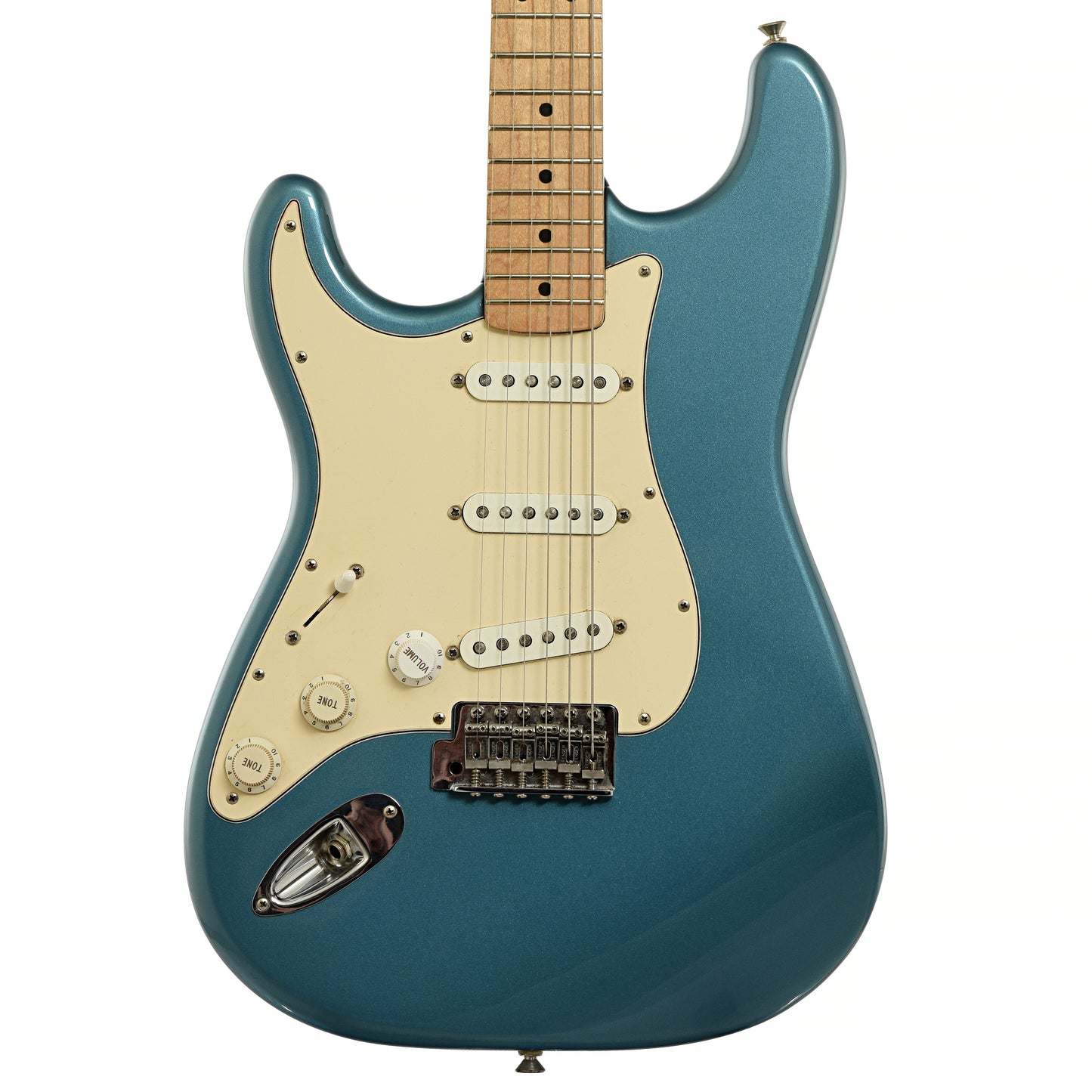 Front of Fender Standard Stratocaster Electric Guitar 