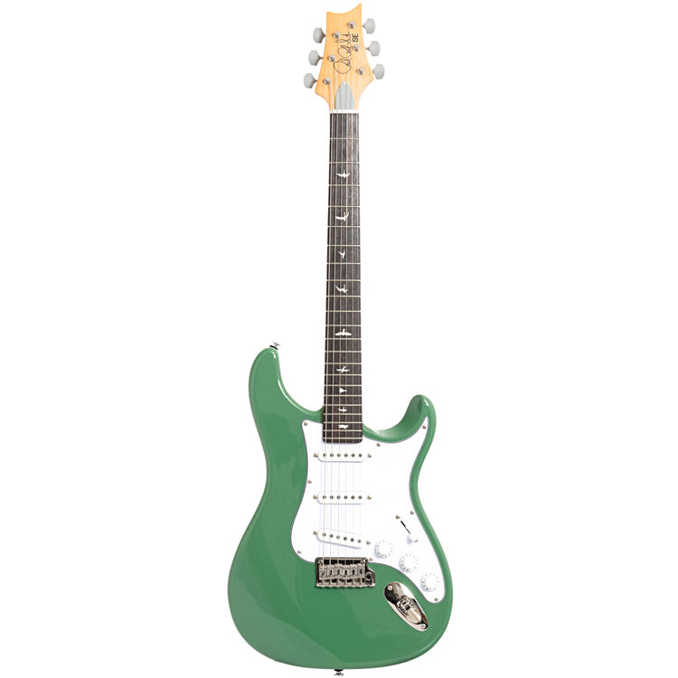 Full front of PRS SE Silver Sky Electric Guitar, Ever Green
