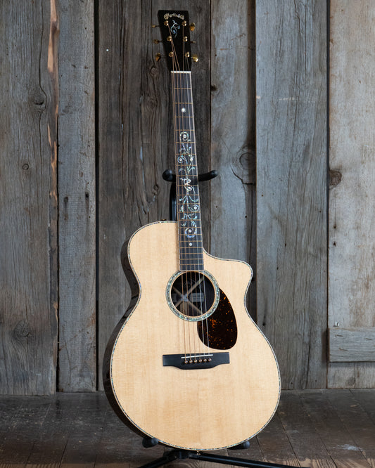 Showroom photo of Martin Custom SC Cutaway Acoustic-Electric Guitar (2022)