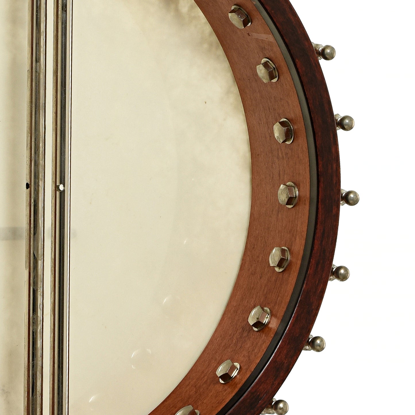 Inside rim of Ome Celtic Alpha Open Back Banjo 