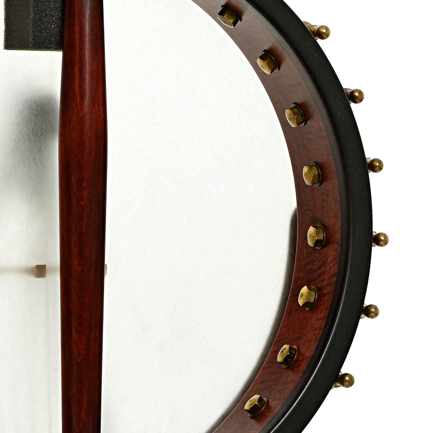 Inside rim of Ome Jubilee 12" Openback Banjo, Maple Neck