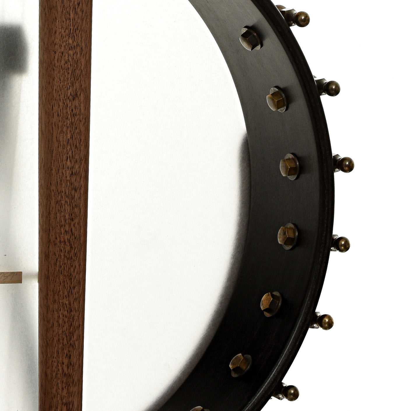 Inside rim of Ode Magician 11" Walnut Openback Banjo