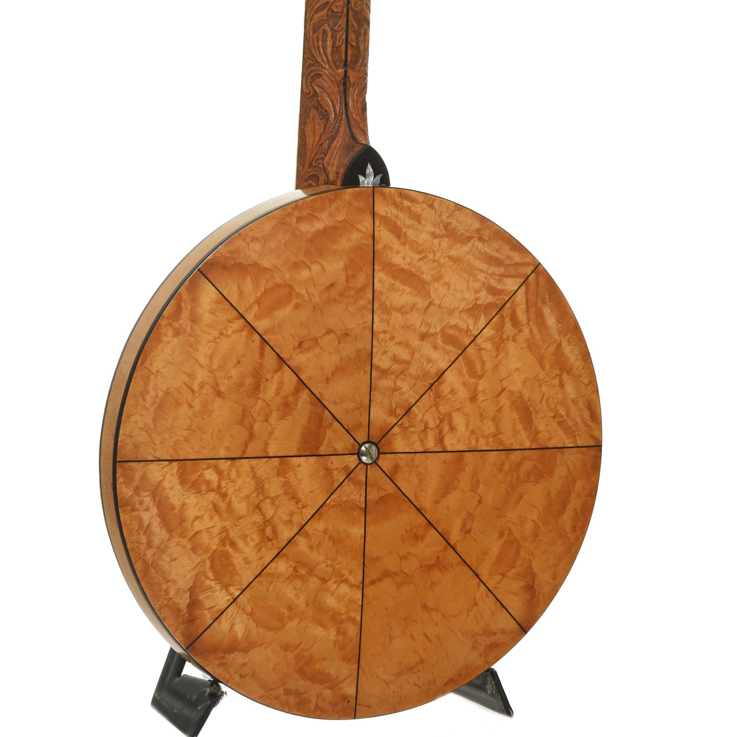 Back and side of Vega Vegaphone Professional Conversion Openback Banjo
