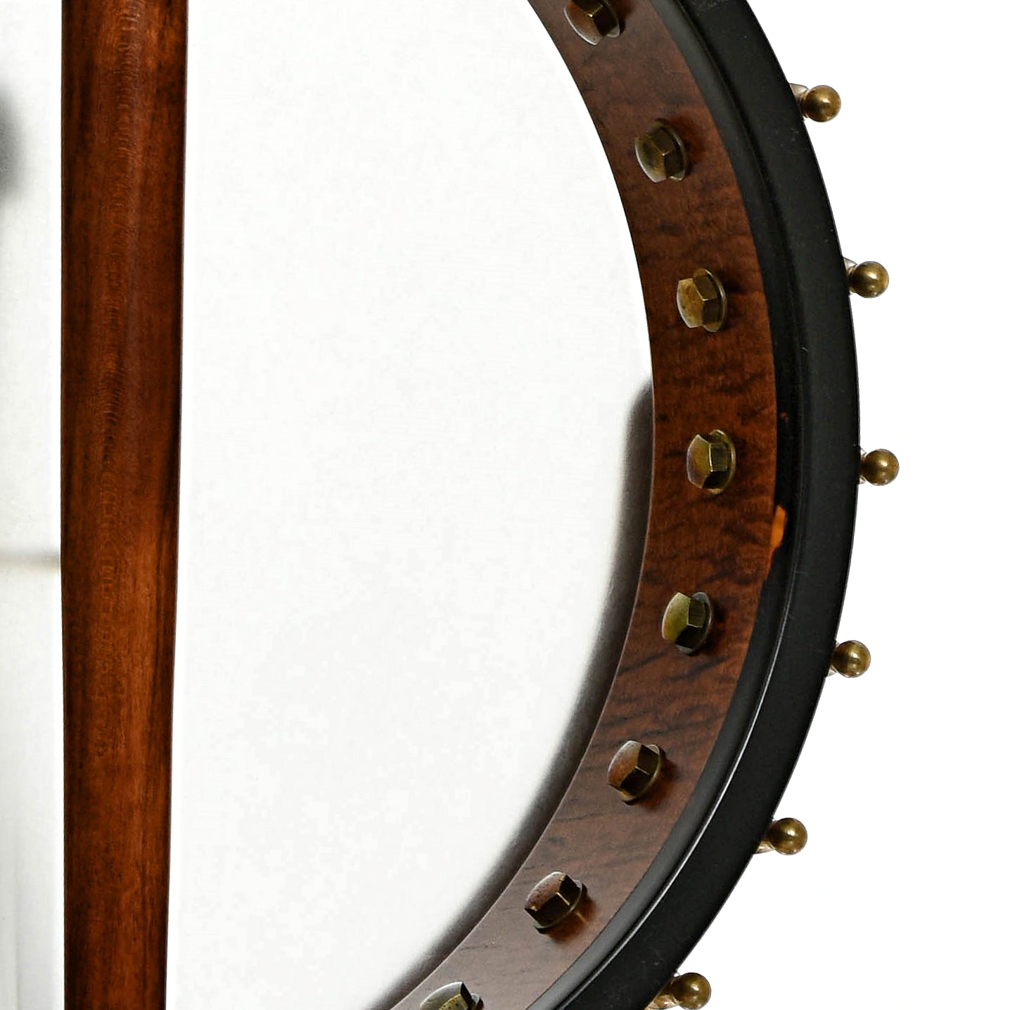 Inside rim of Ome Jubilee 12" Openback Banjo, Mahogany Neck