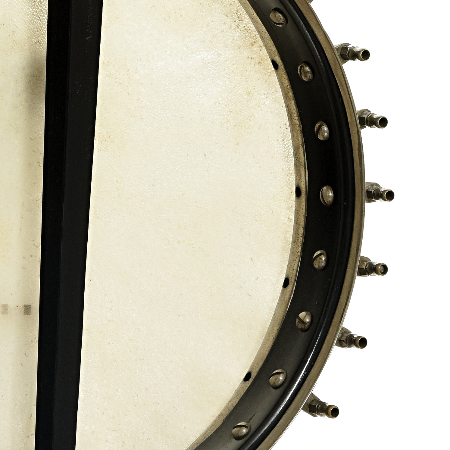 Inside rim of J.E. Quinlan Open Back Banjo 