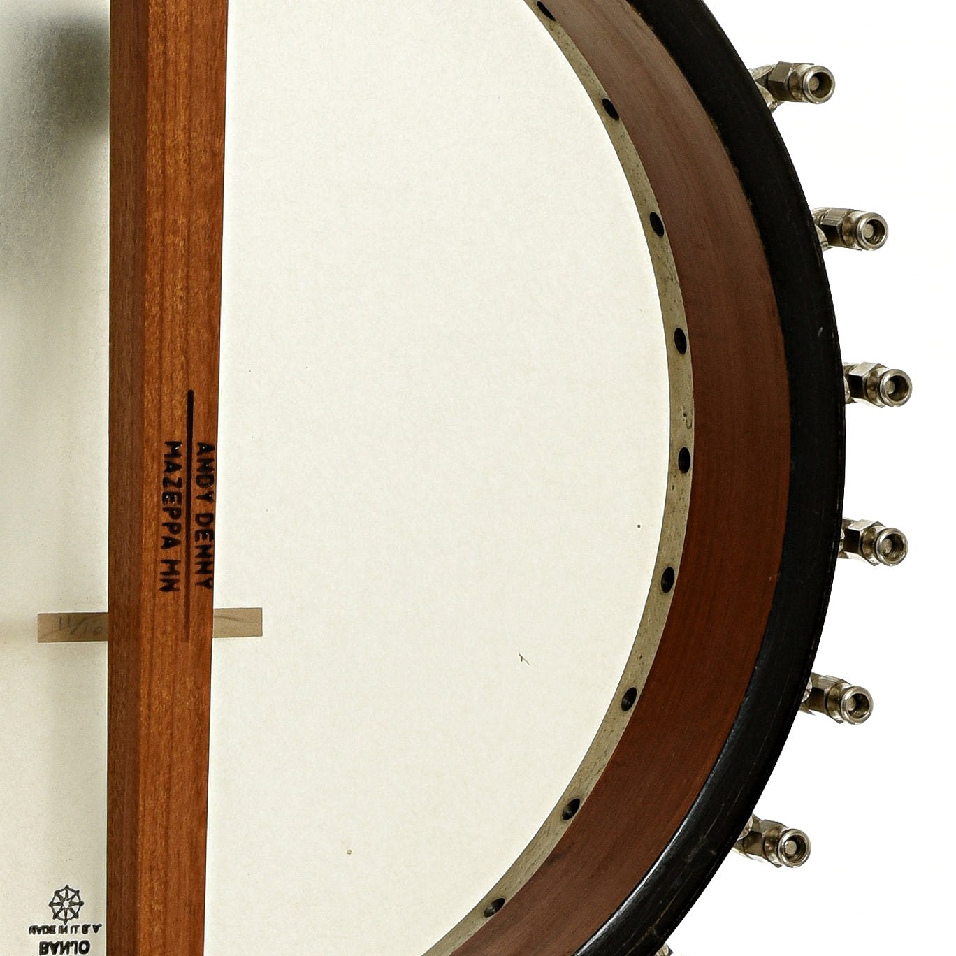 Inside rim of Vega Tubaphone Conversion Openback Banjo 