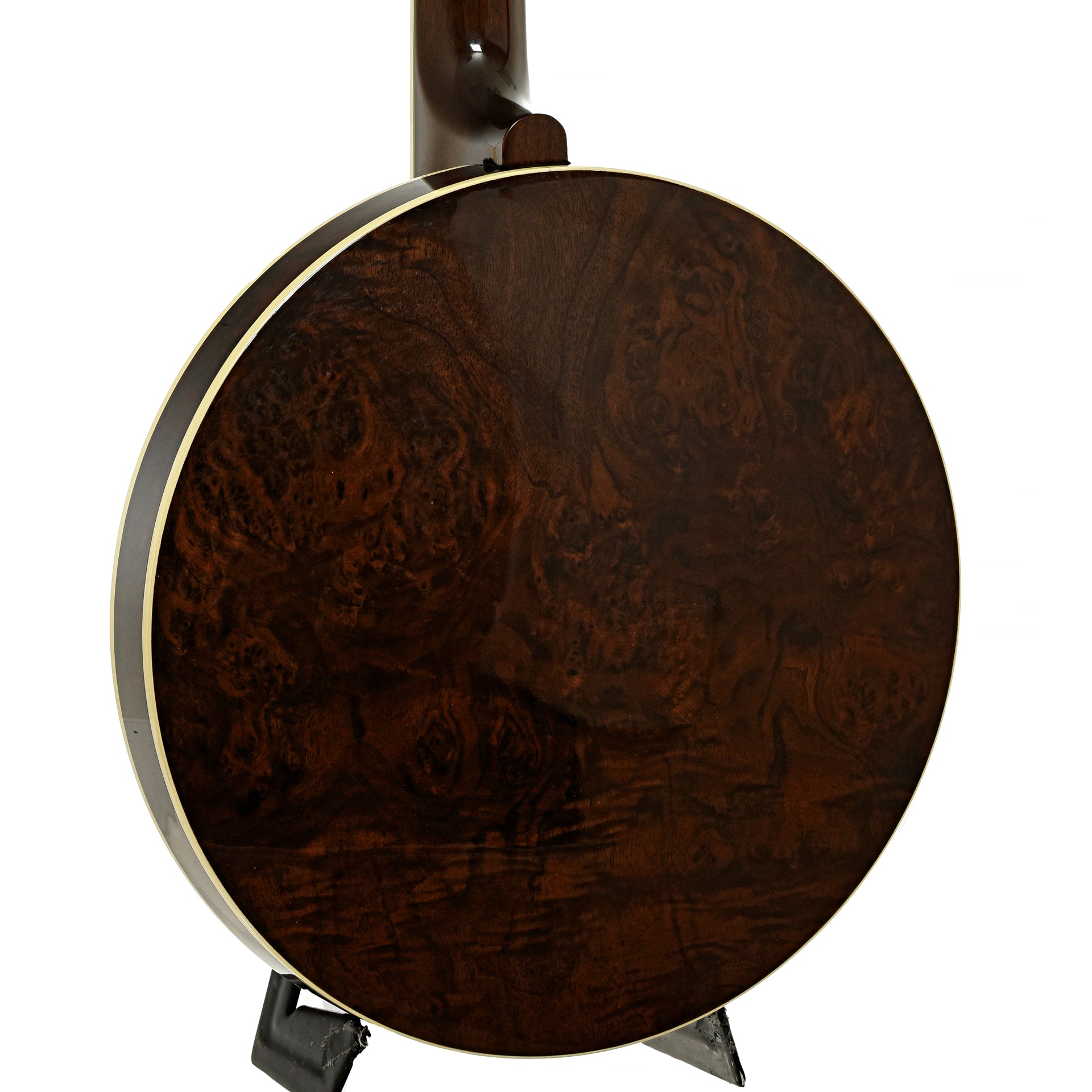 Back and side of Hatfield Buckdancer Custom Firefighter Resonator Banjo