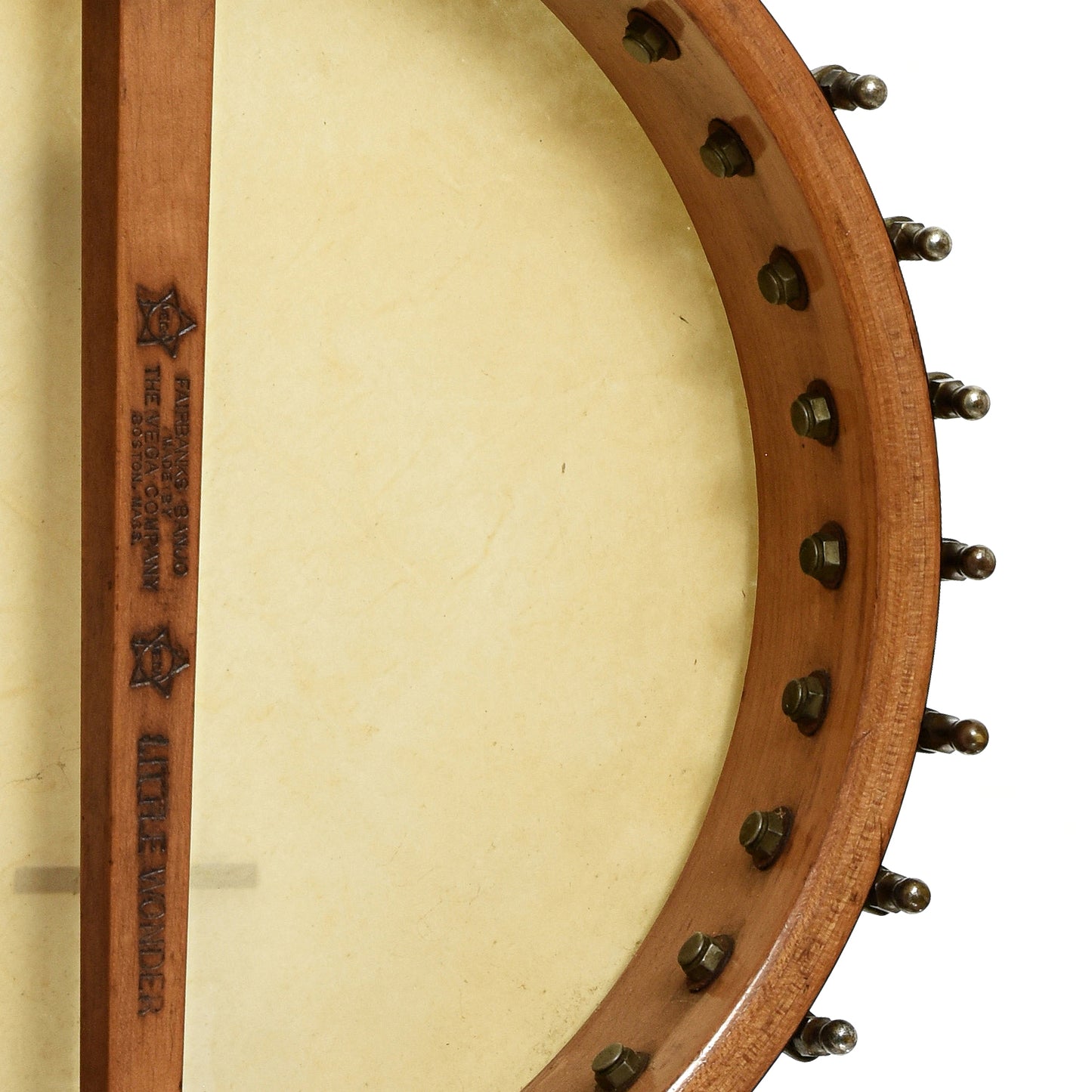 Inside rim of Fairbanks Vega Little Wonder Guitar Banjo 