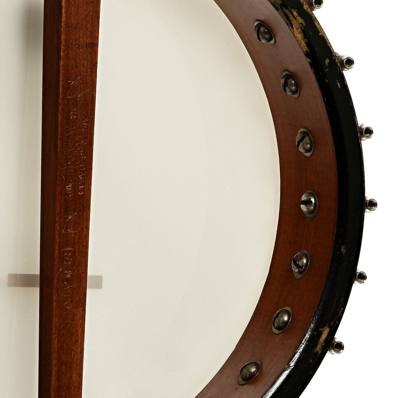 Inside rim of Vega Senator 5-String Banjo
