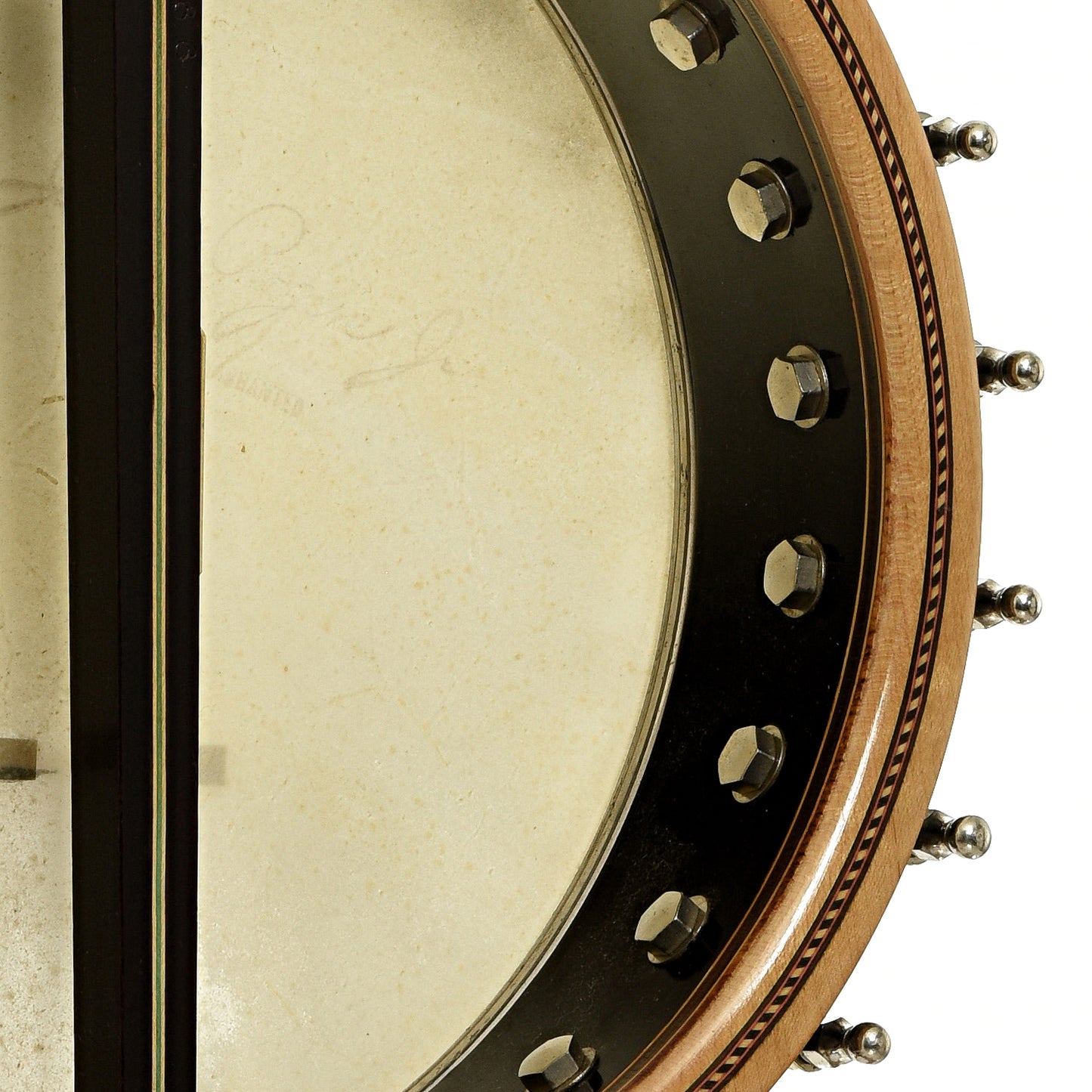 Inside rim of Orpheum No.3 Tenor Banjo 