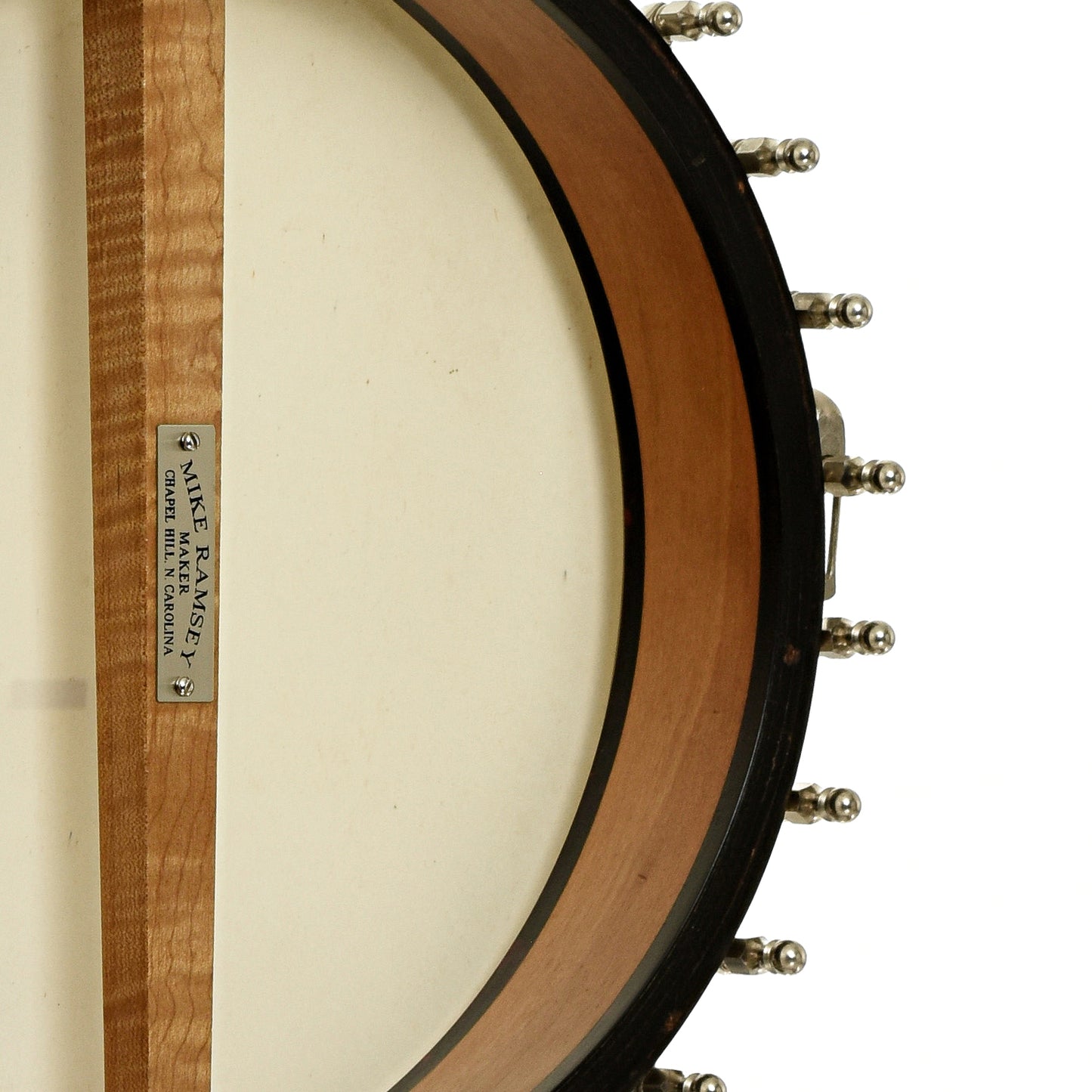 inside rim of Ramsey / Vega Whyte Laydie Conversion Open Back Banjo