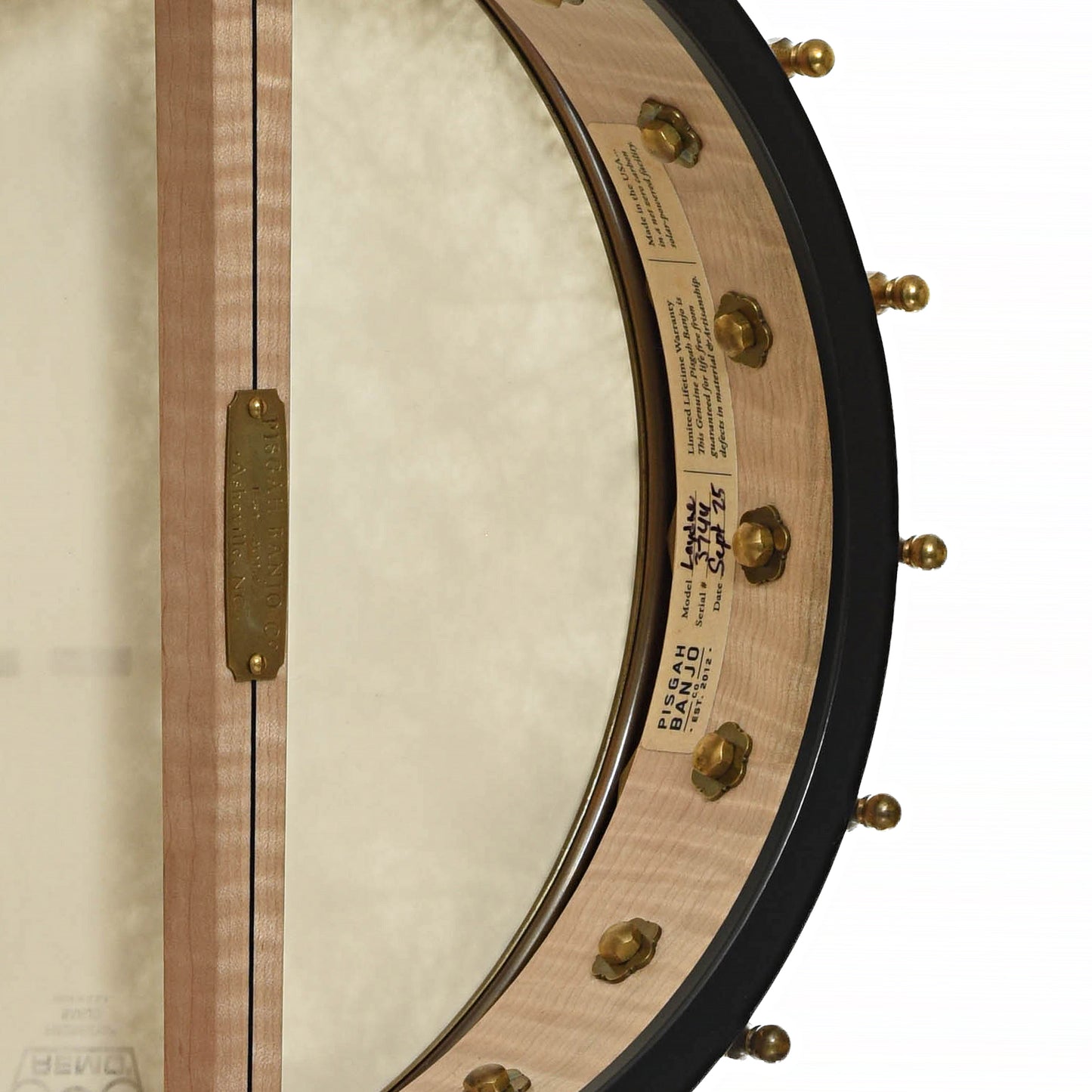 Inside rim of Pisgah Laydie Openback Banjo