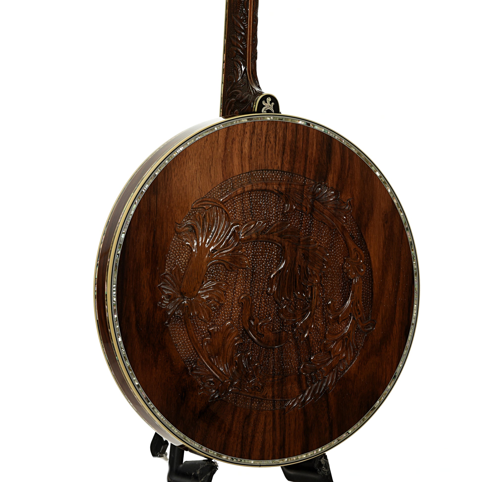 Back and side of Ome Grand Artist Standard Jazz Tenor Banjo