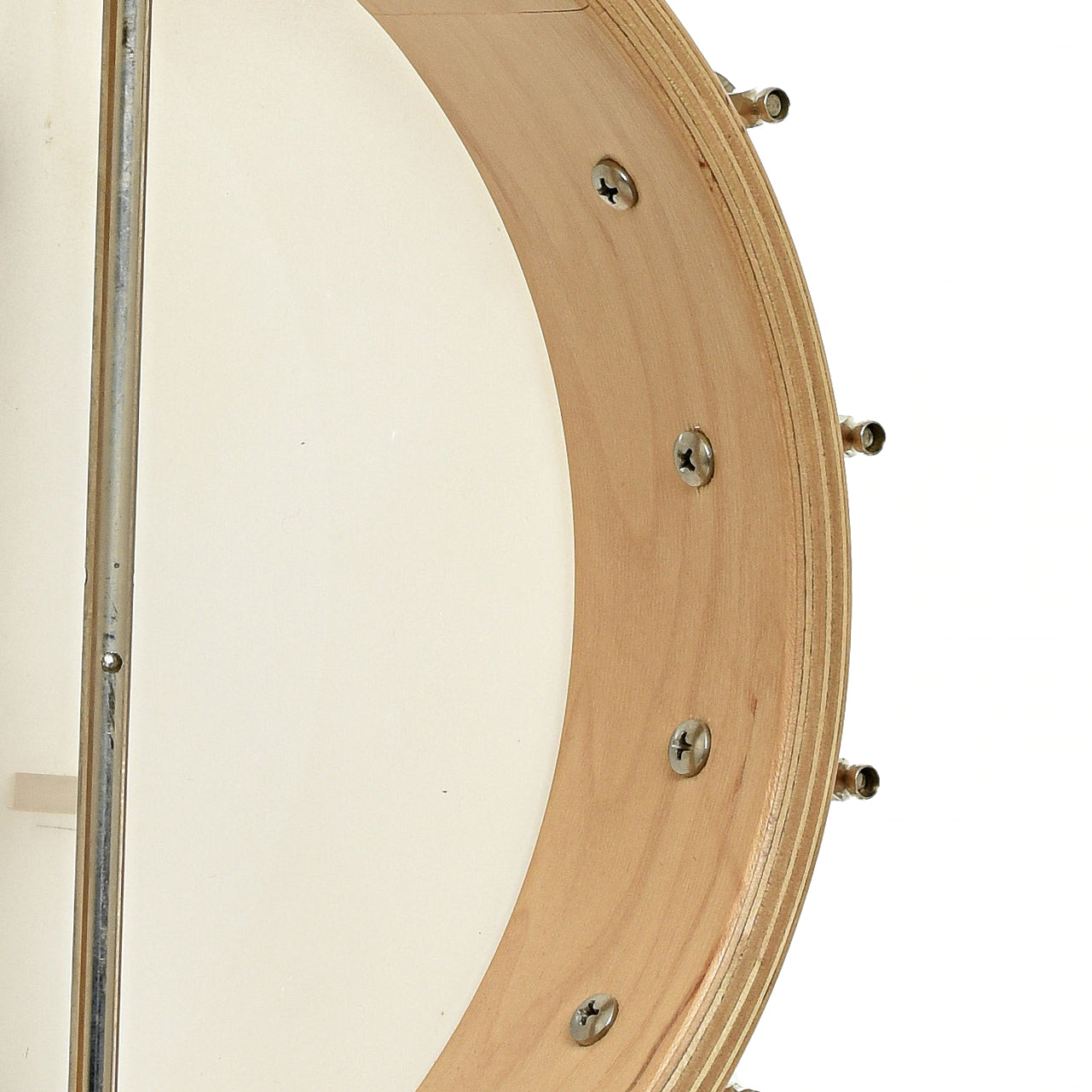 inside rim of Deering Goodtime Open Back Banjo 