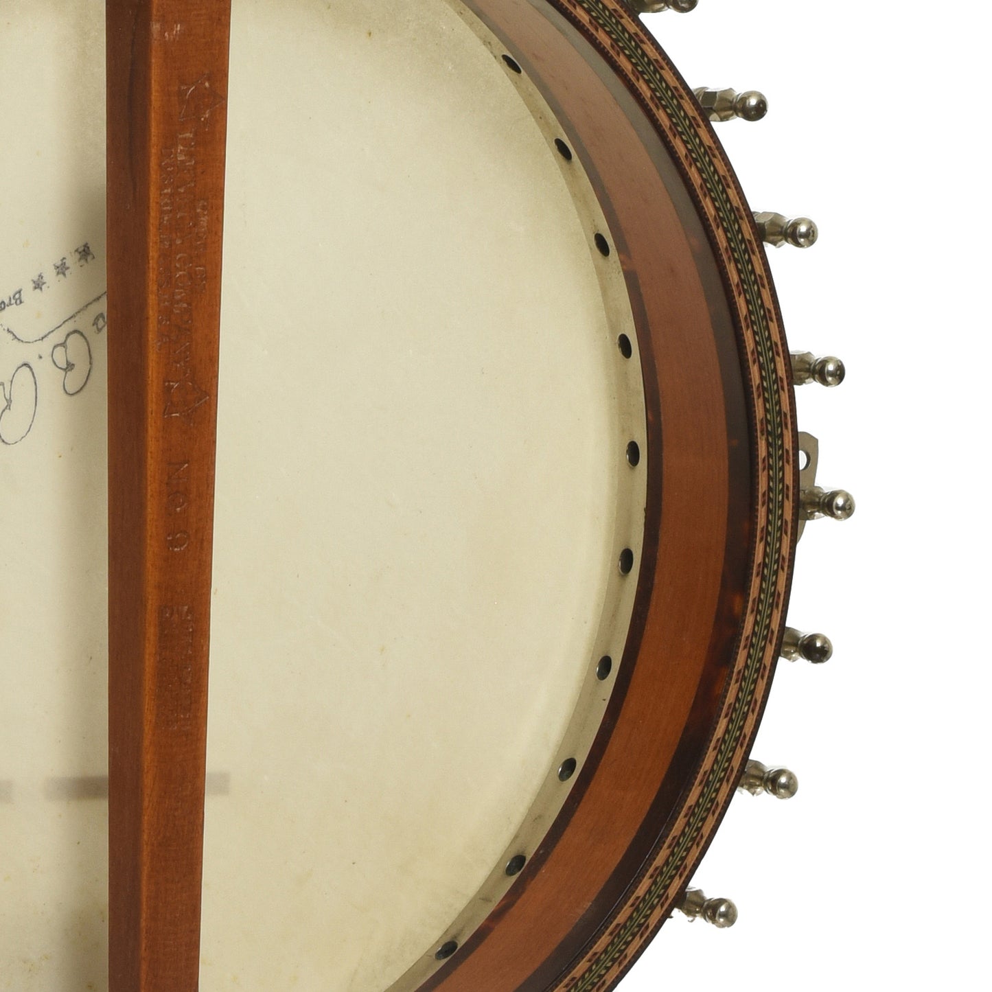 Inside rim of Vega Tubaphone No.9 Openback Banjo