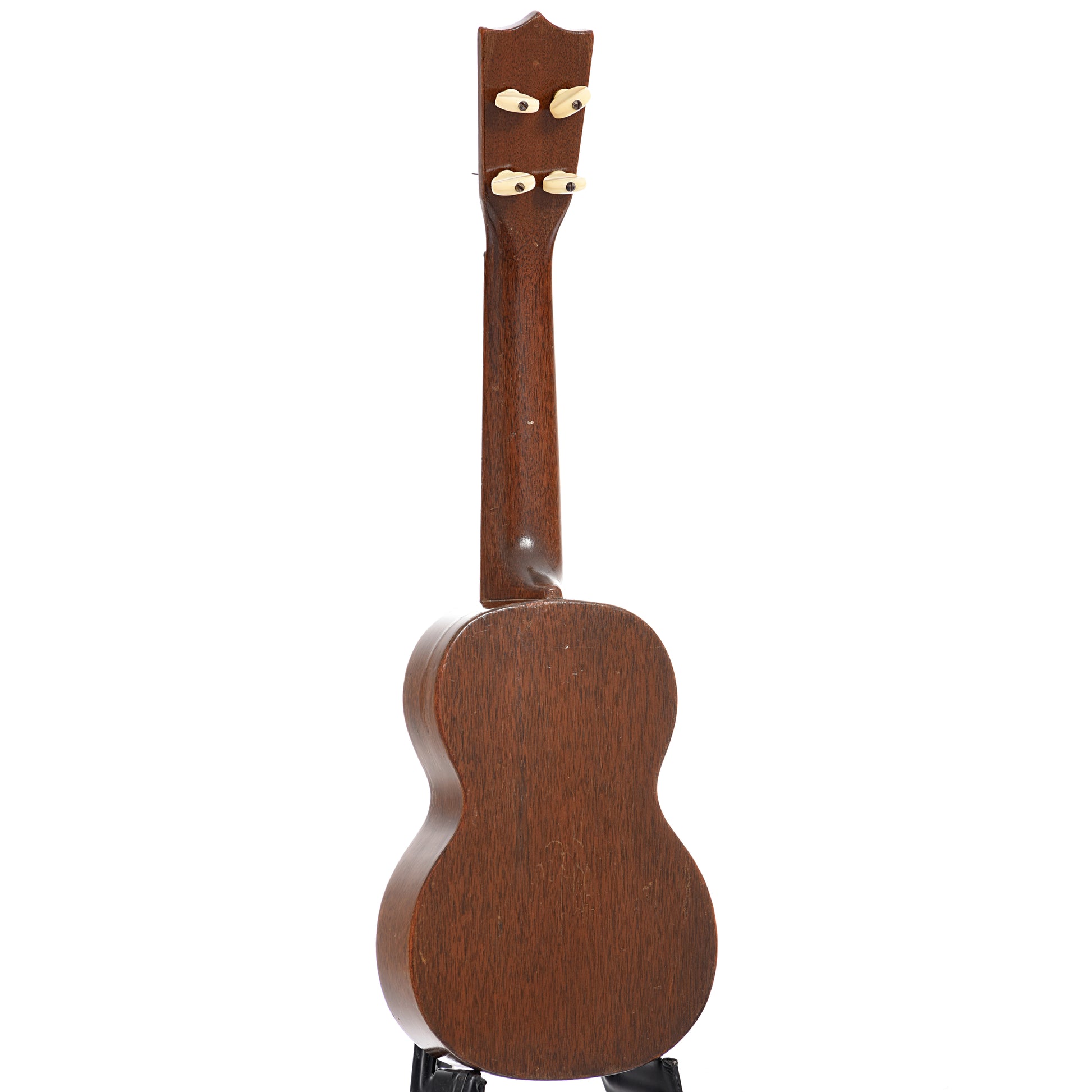 Full back and side of Style 0 soprano ukulele