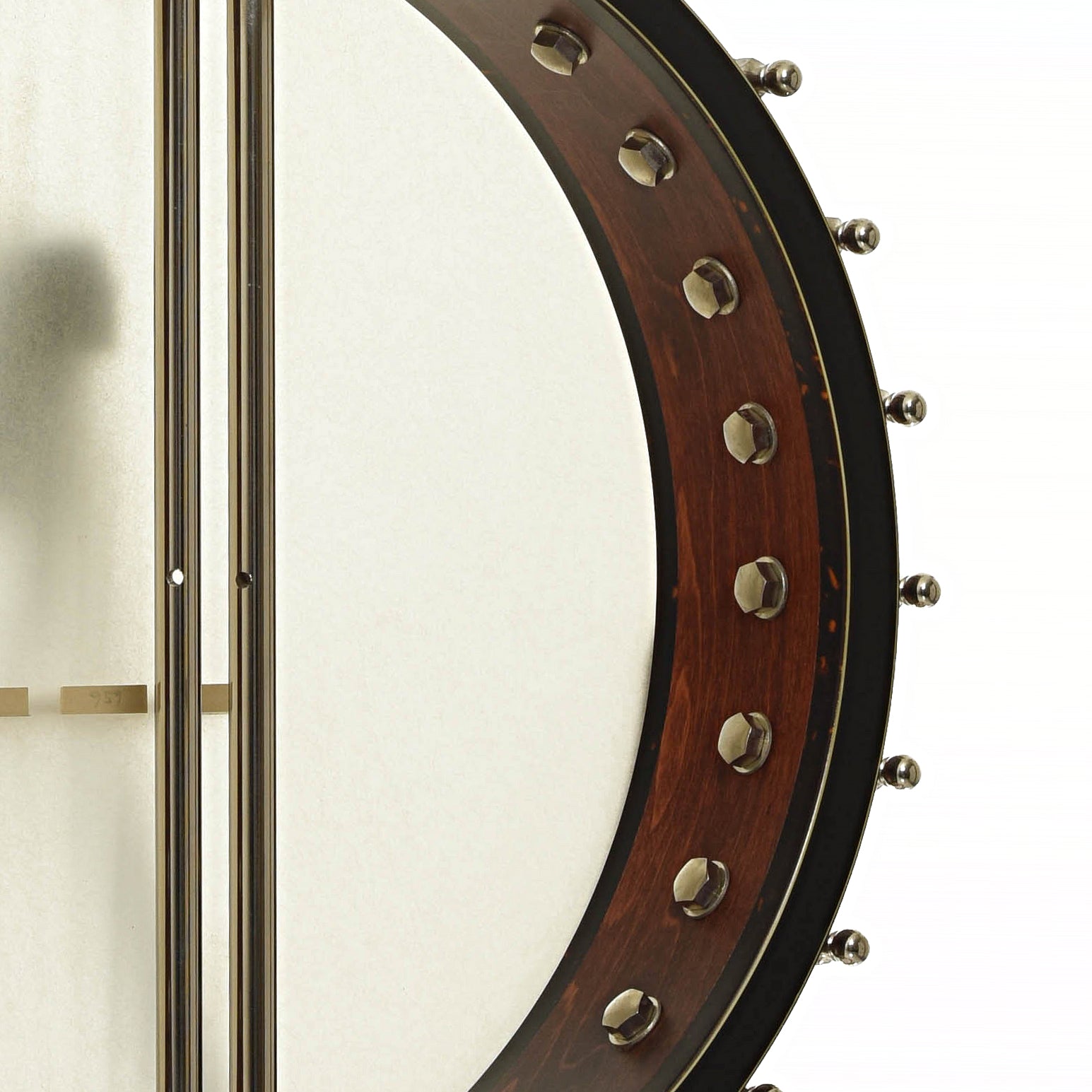 Inside rim of Ome Juniper Deluxe 12" Open Back Banjo