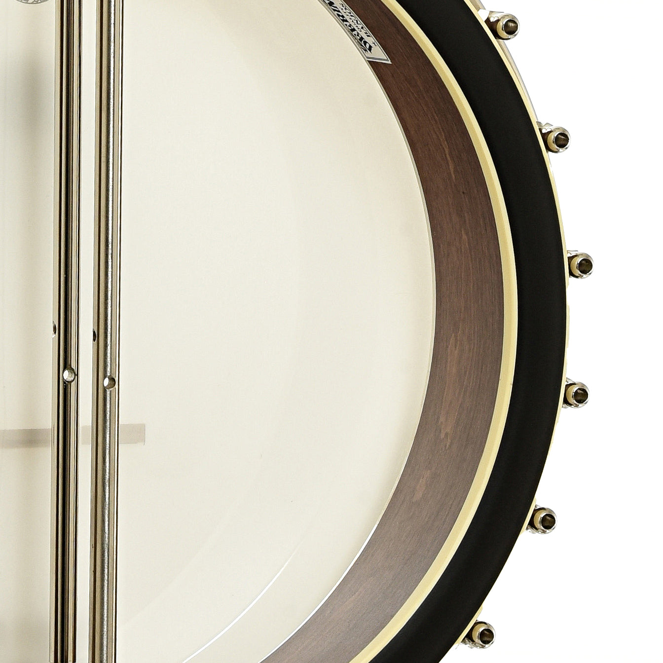 Inside rim of Deering Claw Grass 2 Open Back Banjo