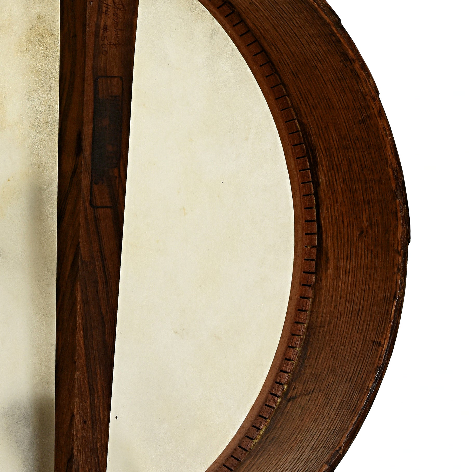 inside rim of Bob Thornburg Minstrel Banjo