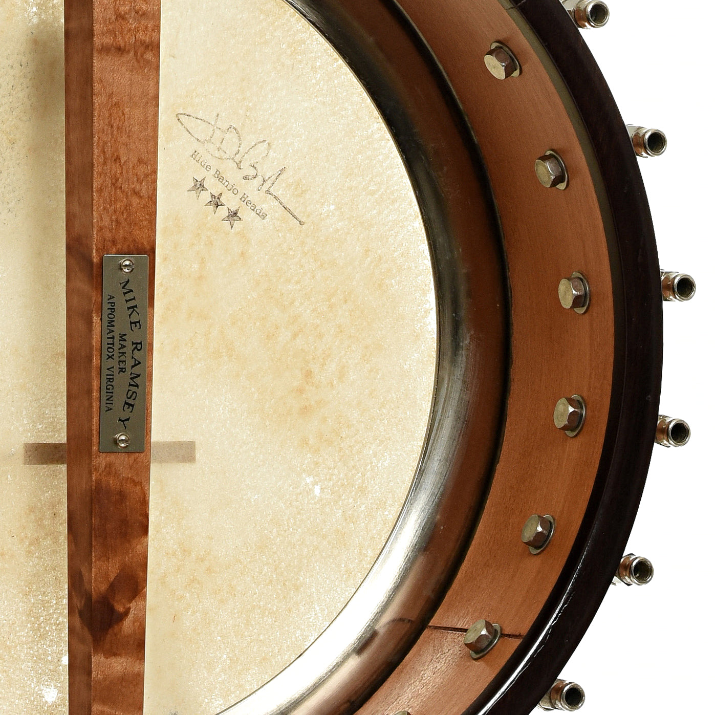 Inside rim of Chanterelle Mike Ramsey Bacon Model Open Back 
