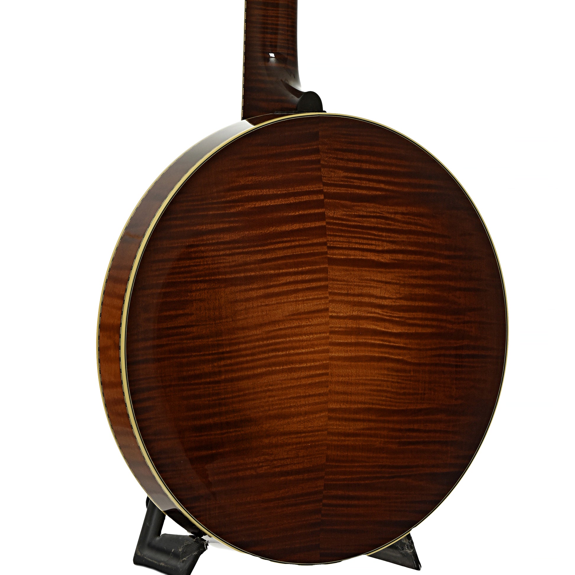 Back and side of Prucha Bat Custom Resonator Banjo