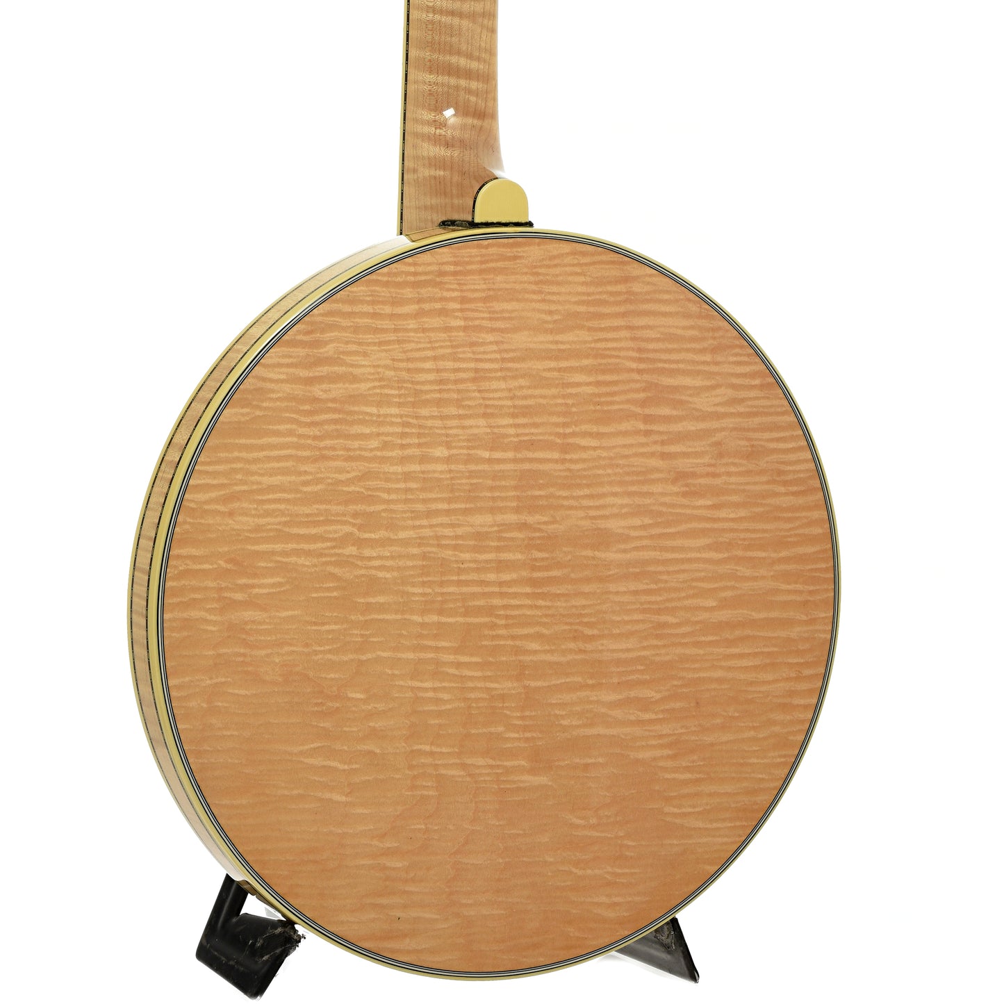 Back and side of Deering Calico Resonator Banjo