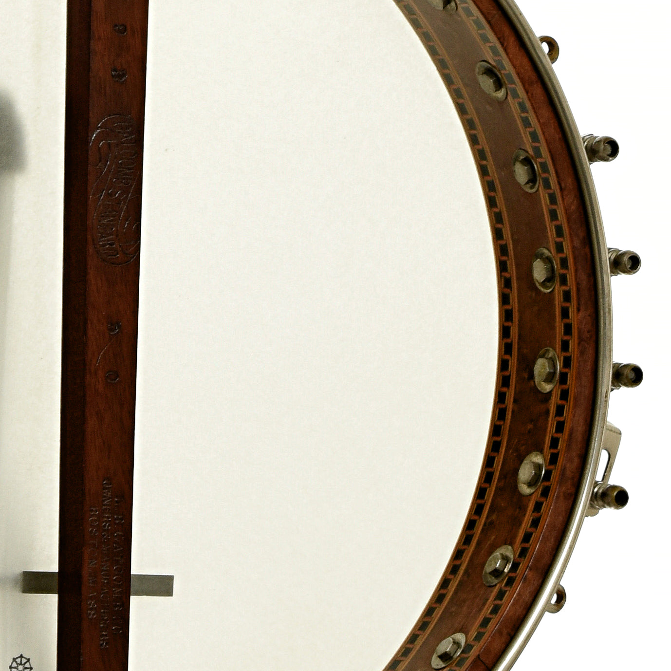 Inside rim of L.B. Gatcomb Standard 50 Open Back Banjo