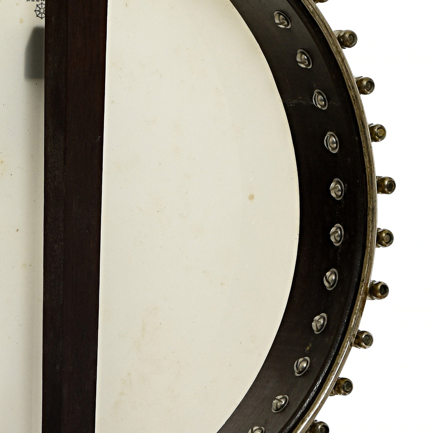 Inside rim of Albert Houdlett & Sons “Royal Parlor Banjo” Openback Banjo