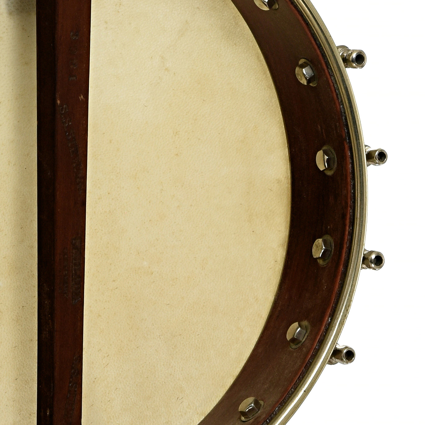 Inside rim of S.S. Stewart American Princess  No. 1 Openback Banjo