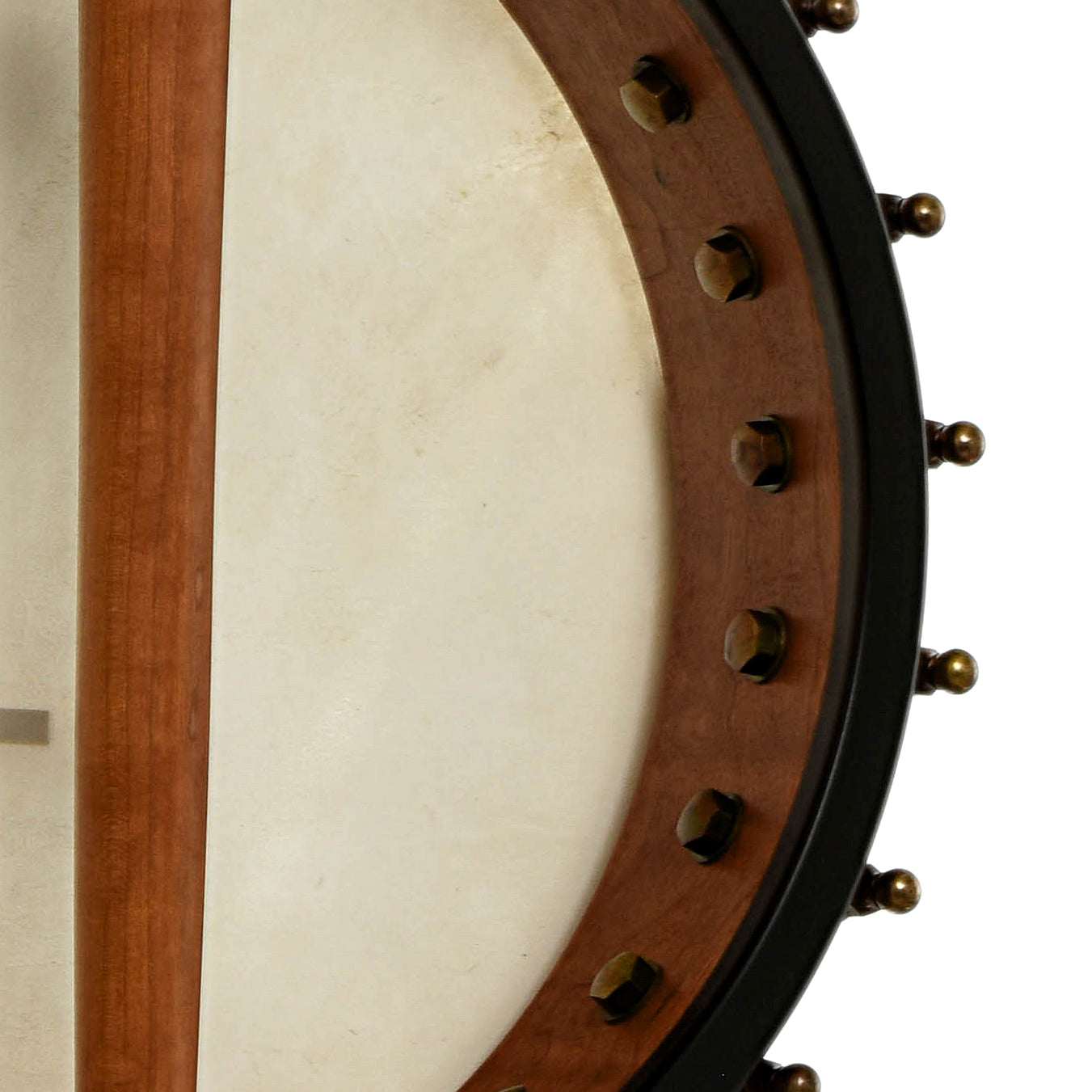 Inside rim of Ome Wizard Cherry 11" Open Back Banjo 