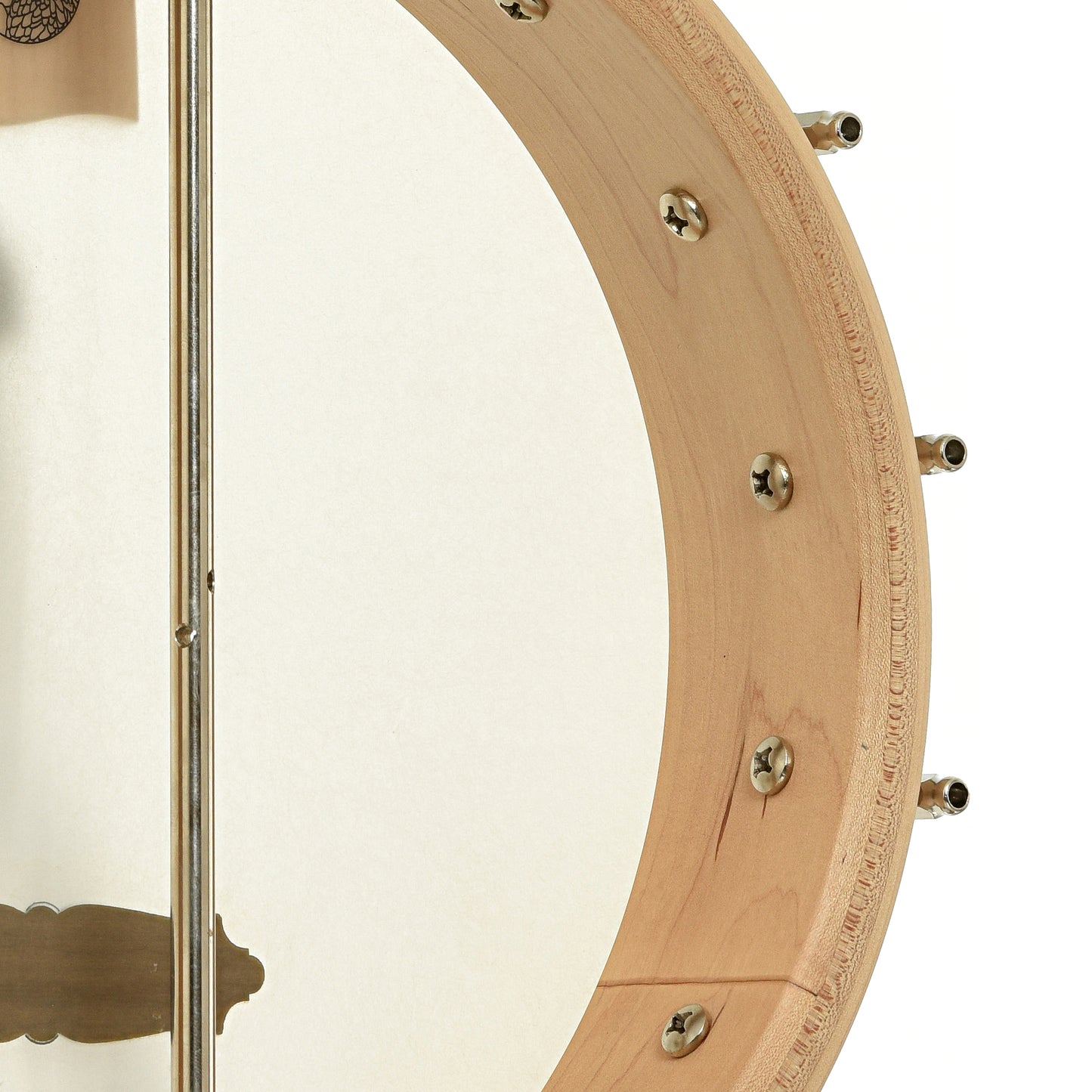 Inside rim of Deering Goodtime Tenor Banjo Ukulele 