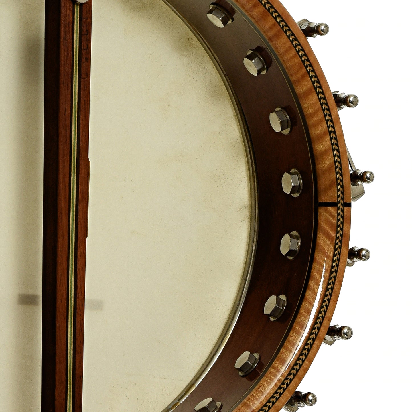 Inside rim of Orpheum No.3  5-String Conversion Banjo