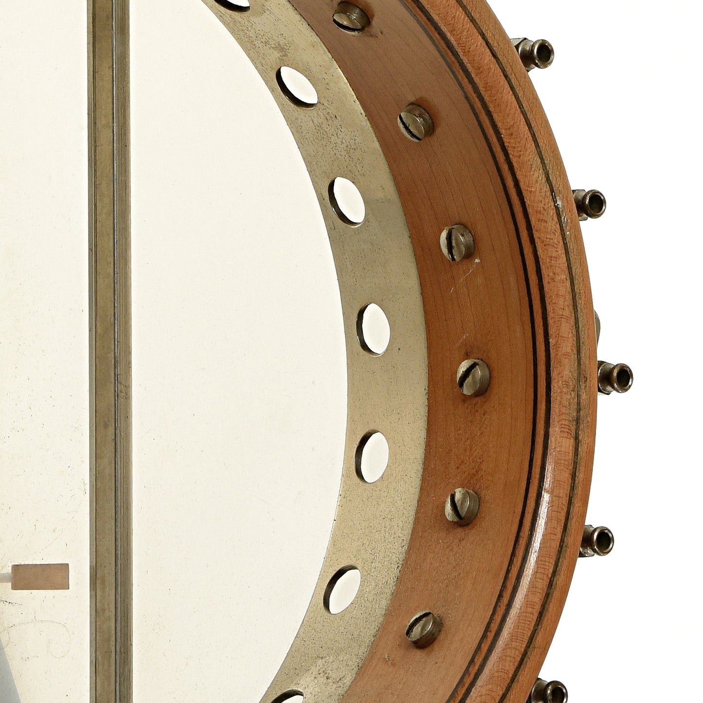 Inside rim of S.S. Stewart Tenor Banjo  