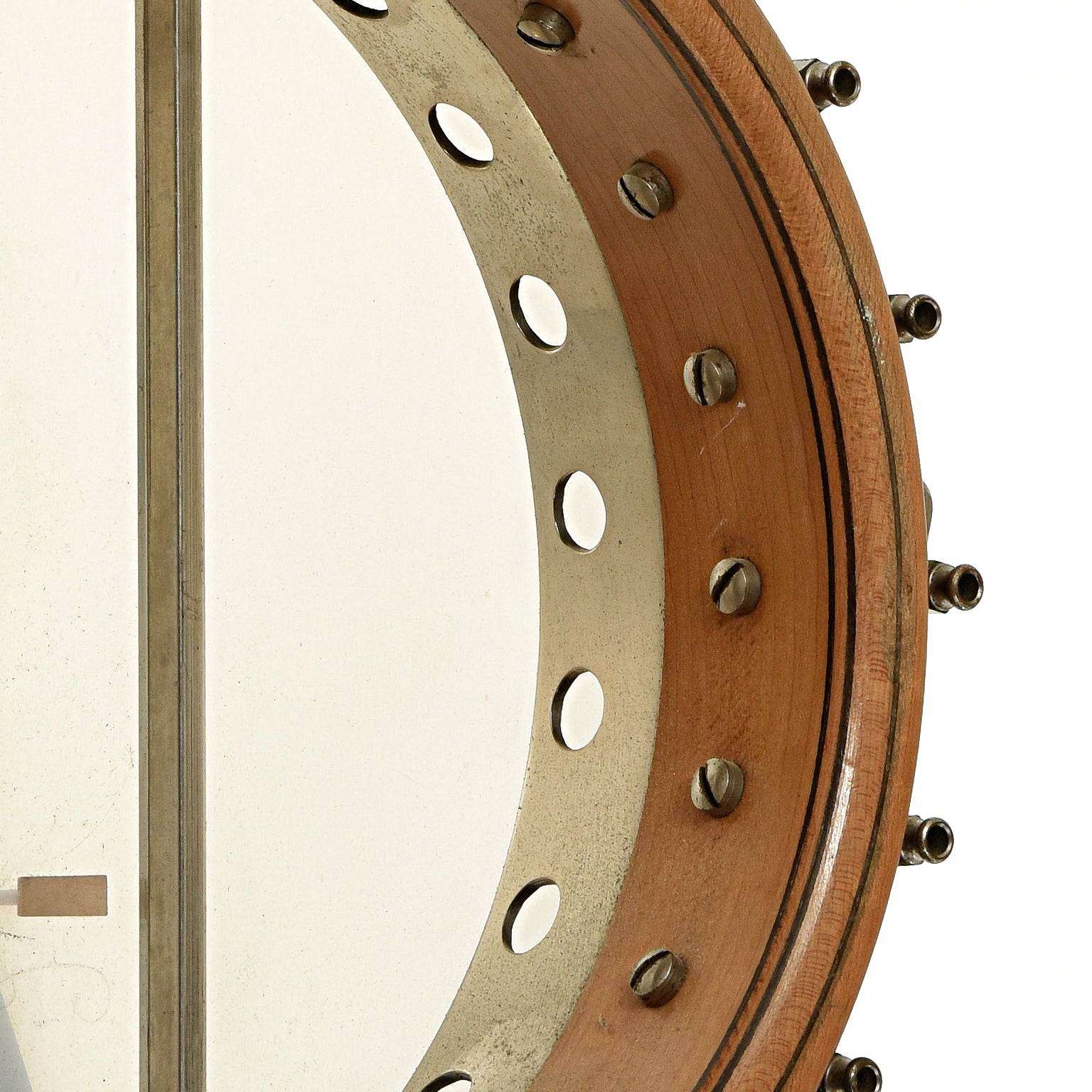 Inside rim of S.S. Stewart Tenor Banjo  