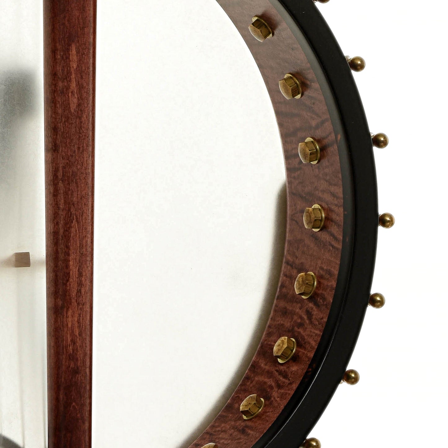 Inside rim of Ome Wicklow 12" Maple Tenor Open Back Banjo