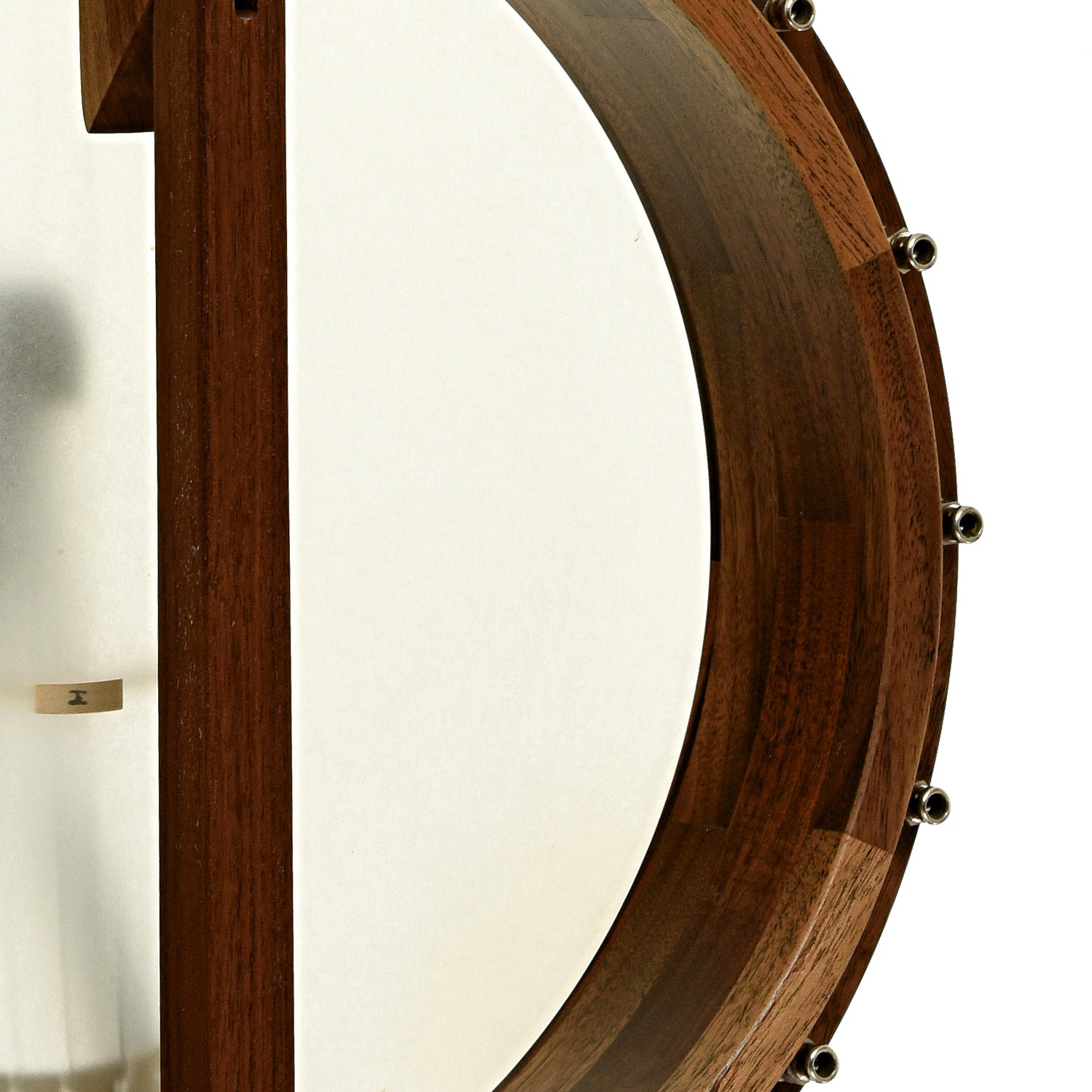 Inside rim of Nechville Atlas 12" Walnut Open Back Banjo