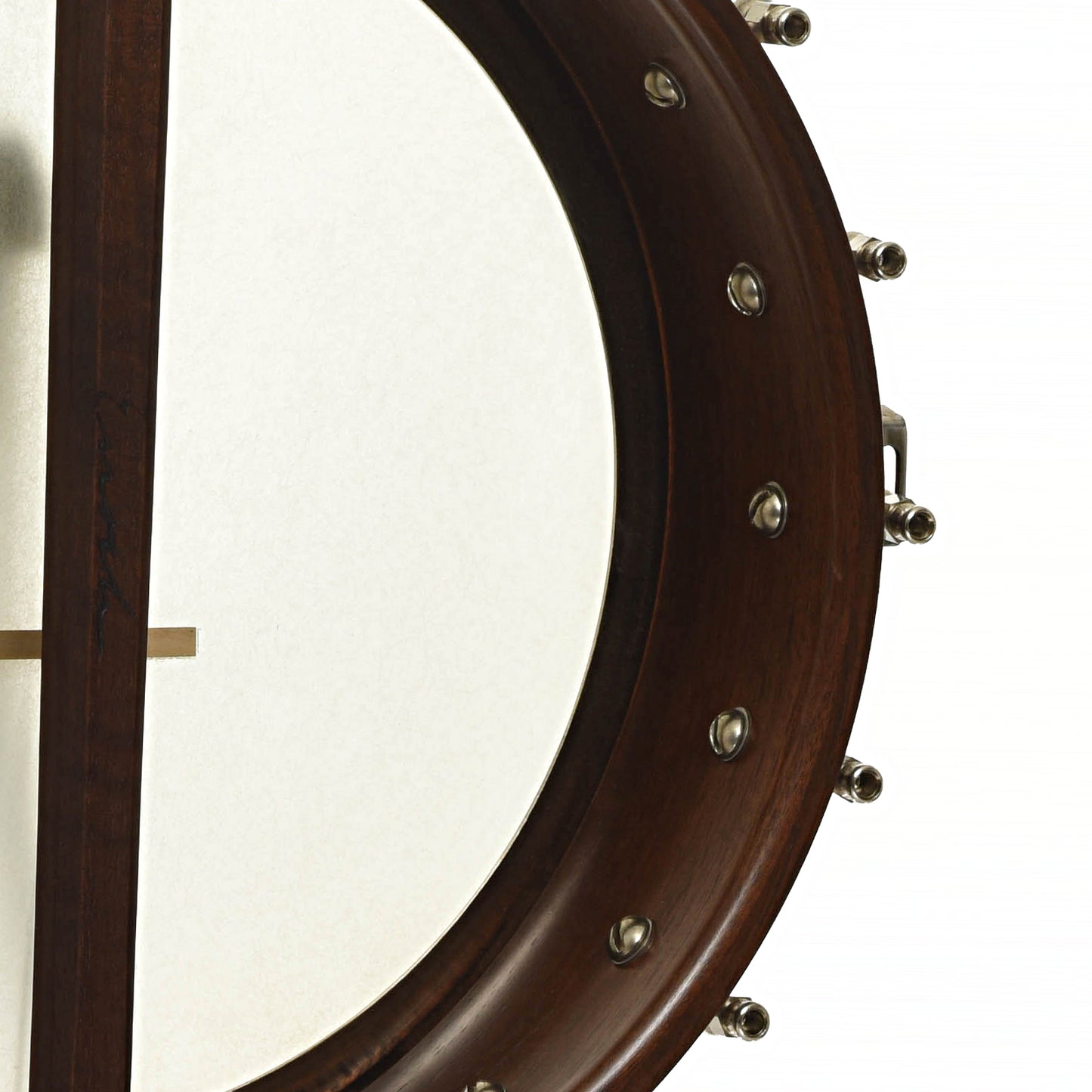 Inside rim of Enoch Dobson Open Back Banjo