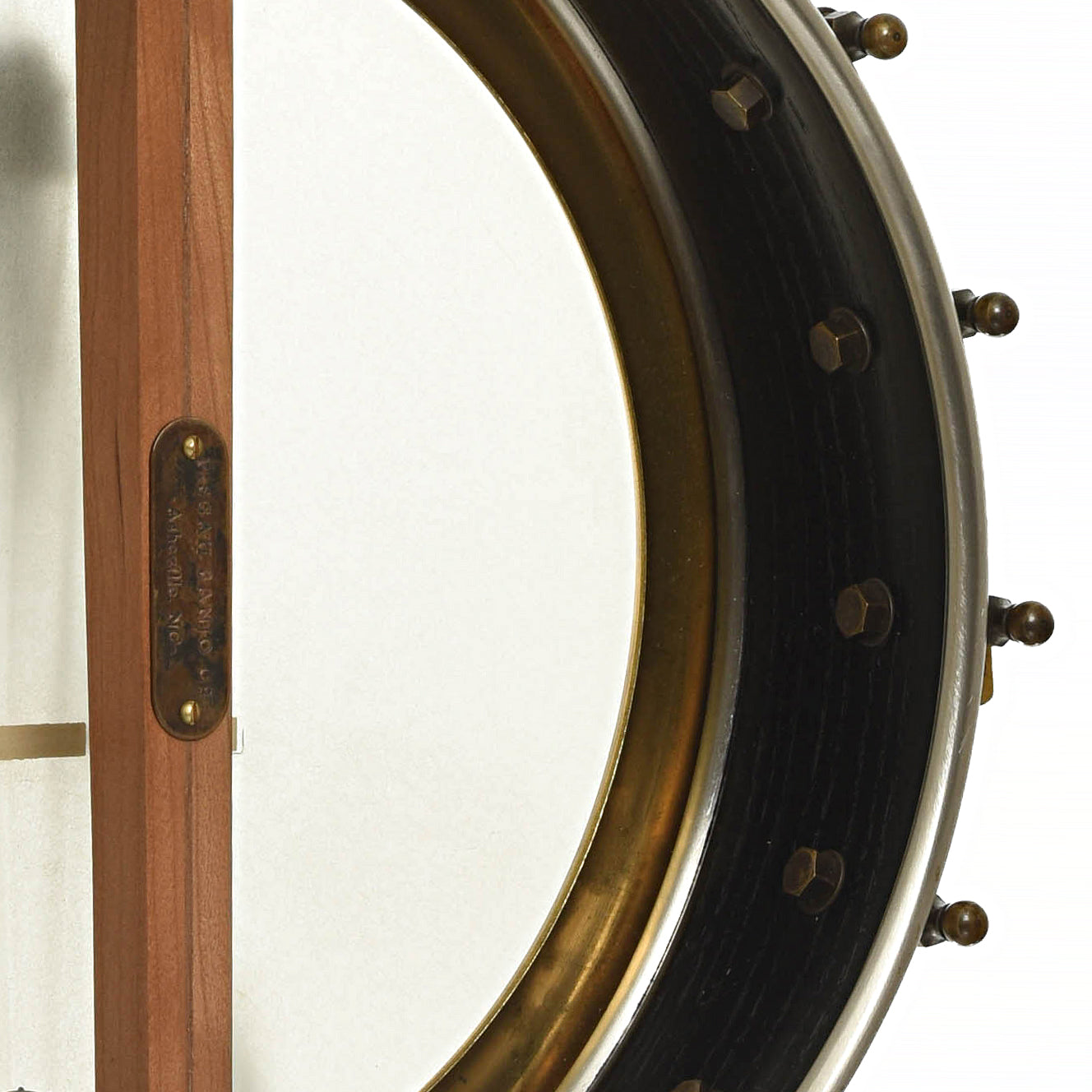 Inside rim of Pisgah Rambler Custom Openback Banjo