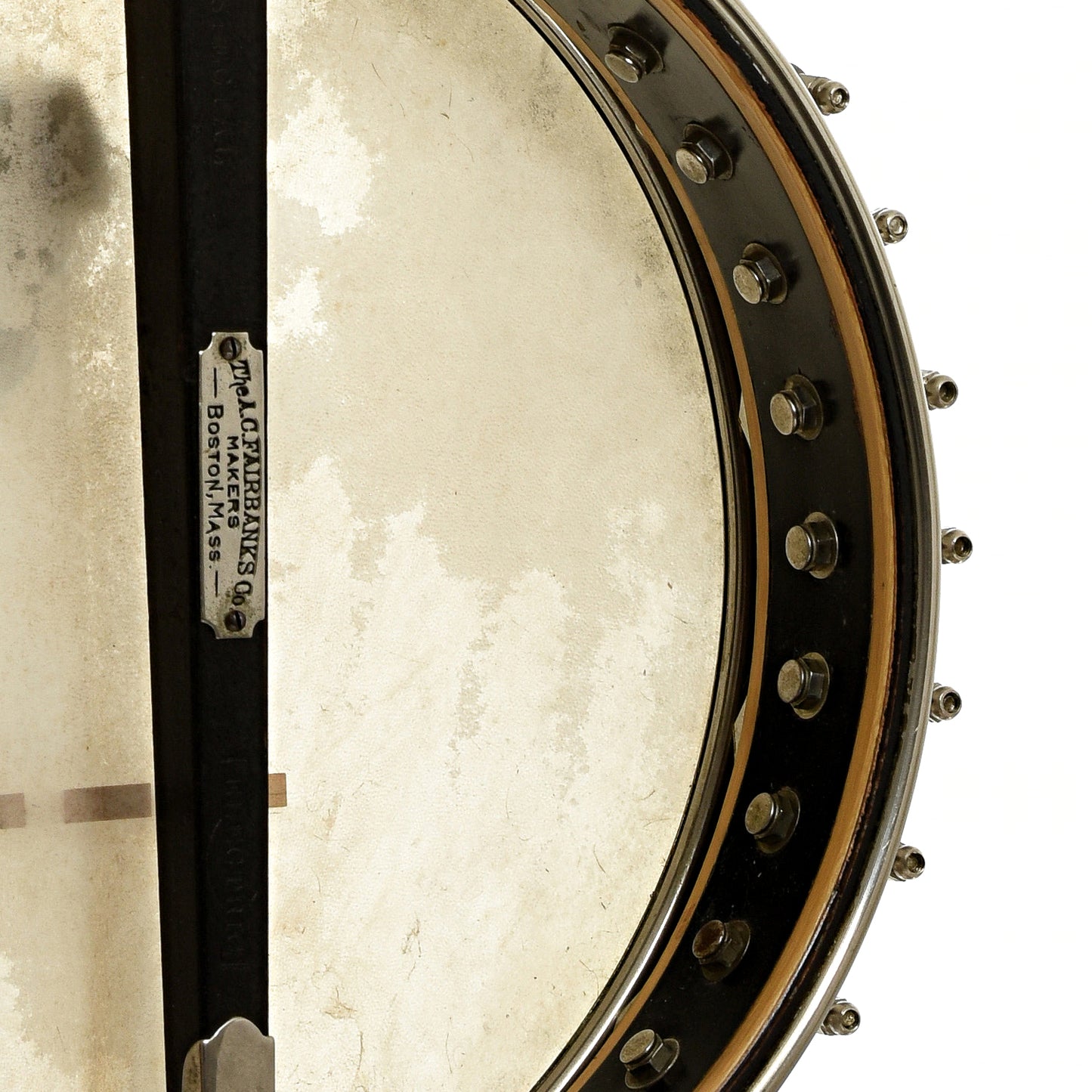 Inside rim of Fairbanks Special Electric No.5 Openback Banjo