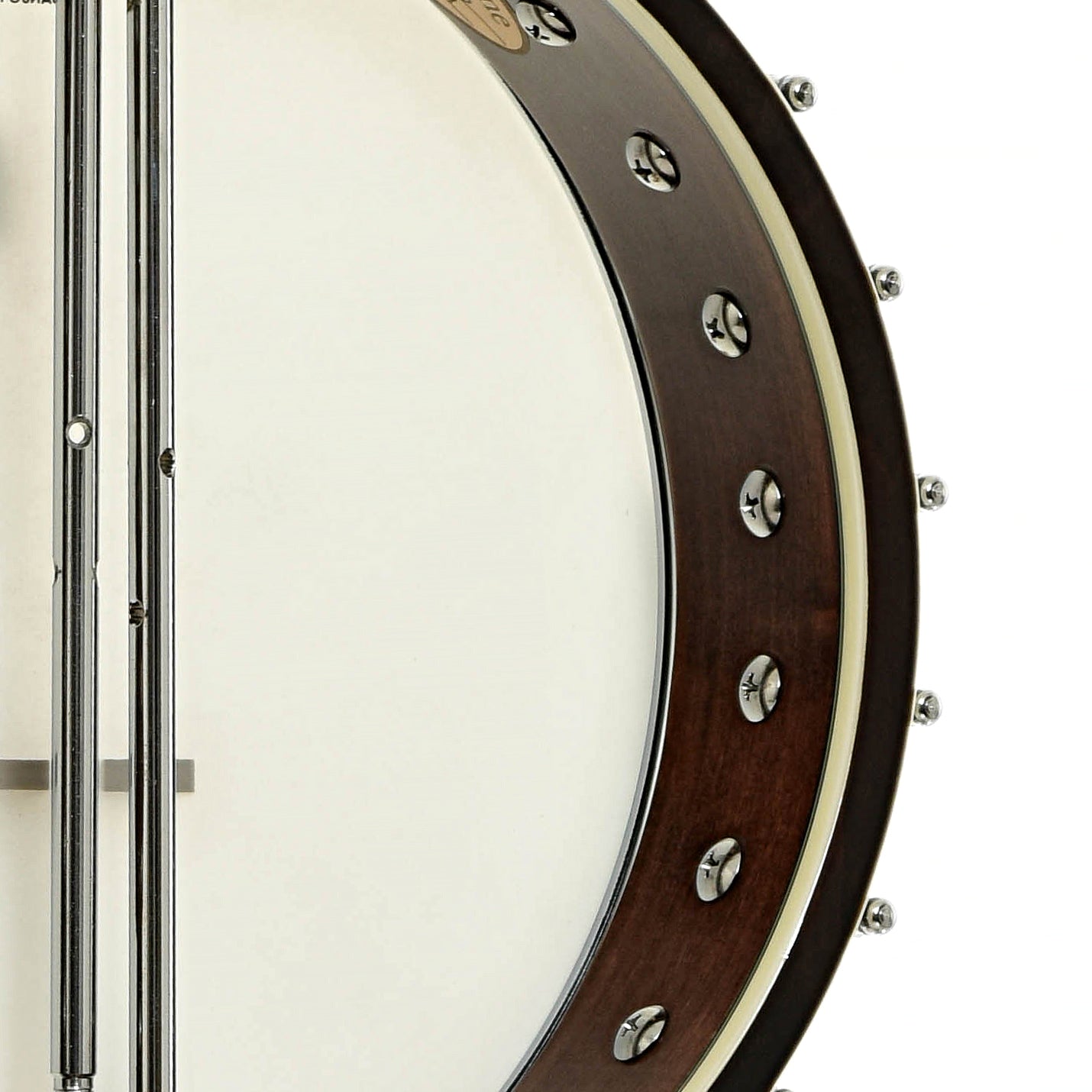 Inside rim of Gold Tone WL-250 White Laydie Openback Banjo 
