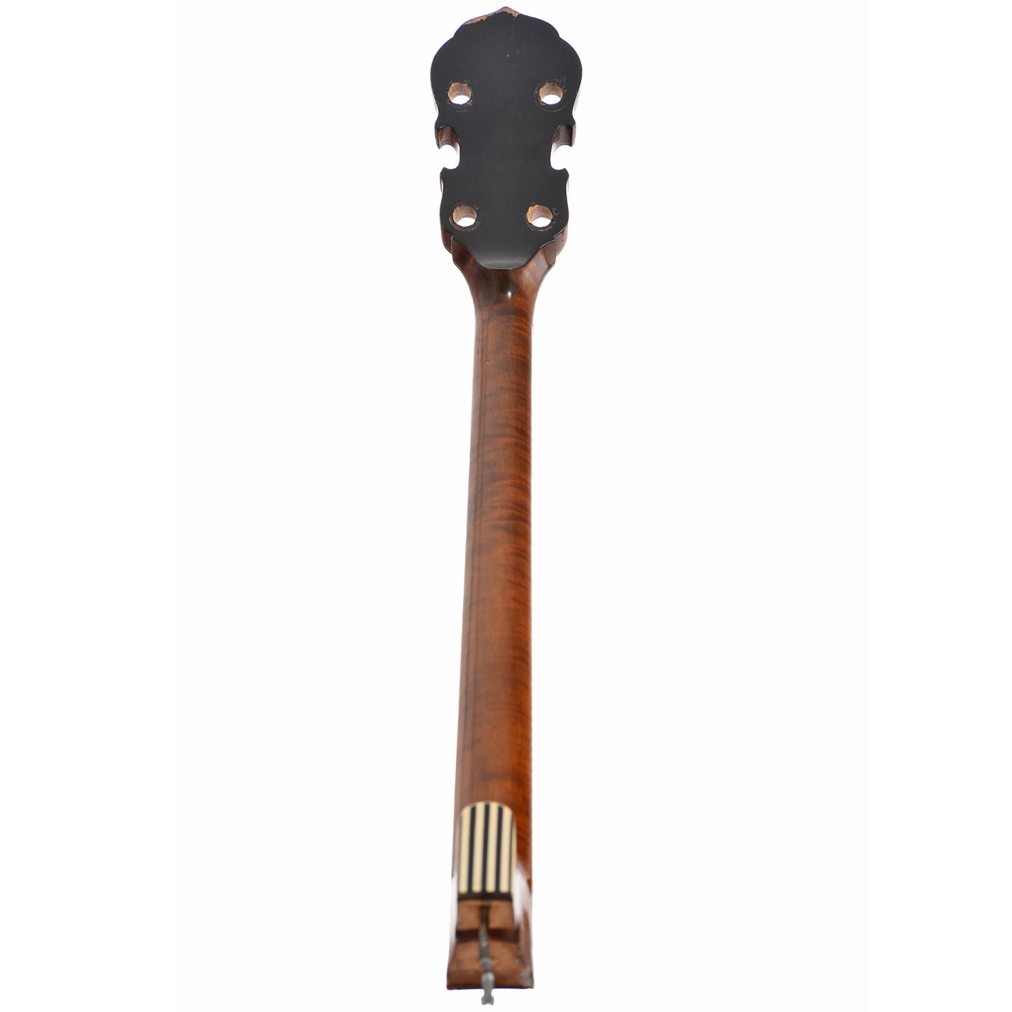 Back of original neck of Gibson TB-6 Checkerboard Conversion Resonator Banjo (1928)