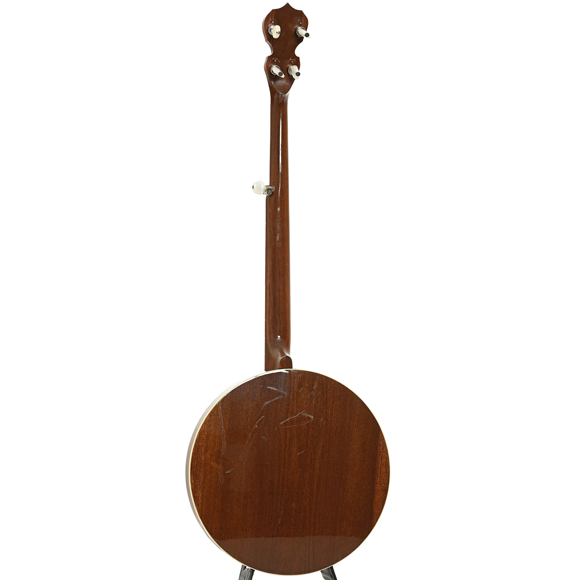 Full back and side of Deering Basic Resonator Banjo LH 