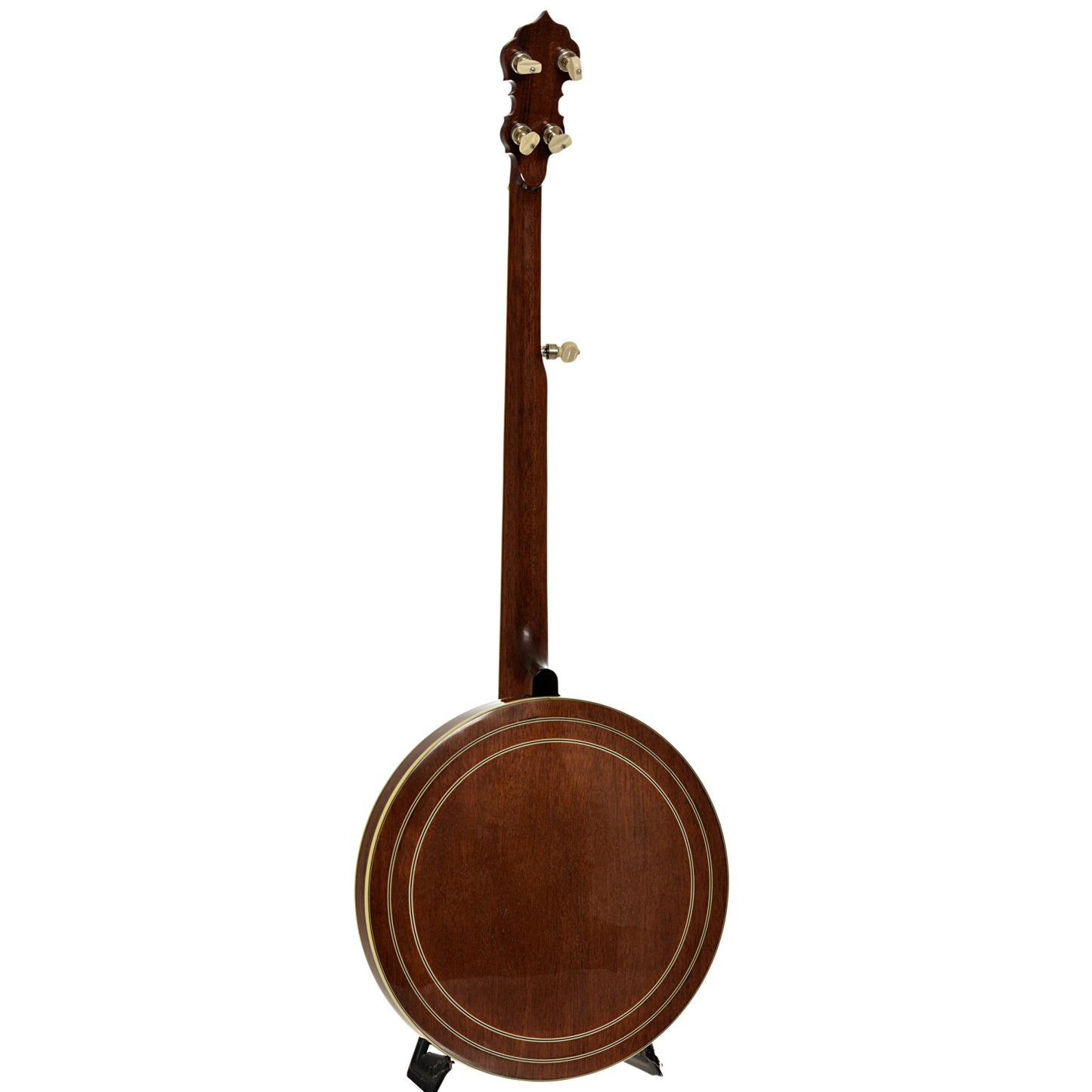 Full back and side of DP Hopkins Janice Martin Resonator Banjo