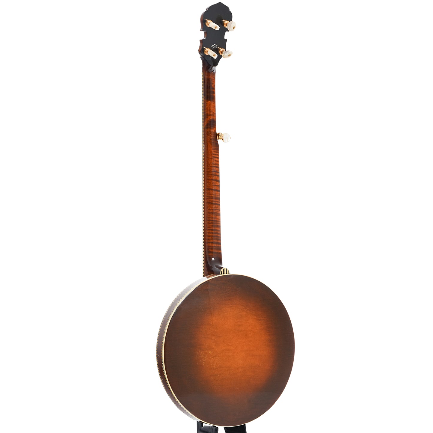 Full Back and side of Gibson TB-6 Checkerboard Conversion Resonator Banjo (1928)