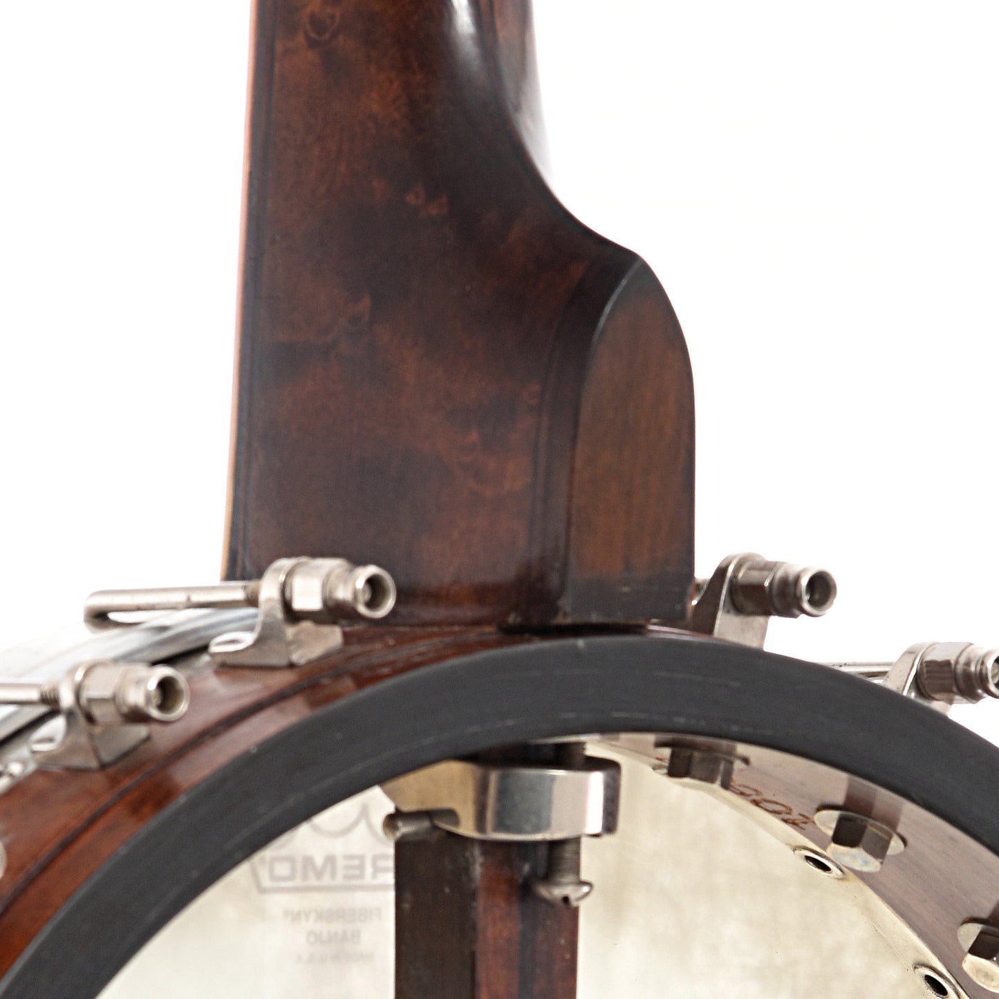 Neck joint of Bacon & Day Silver Bell No.1 Tenor Banjo (c.1923)