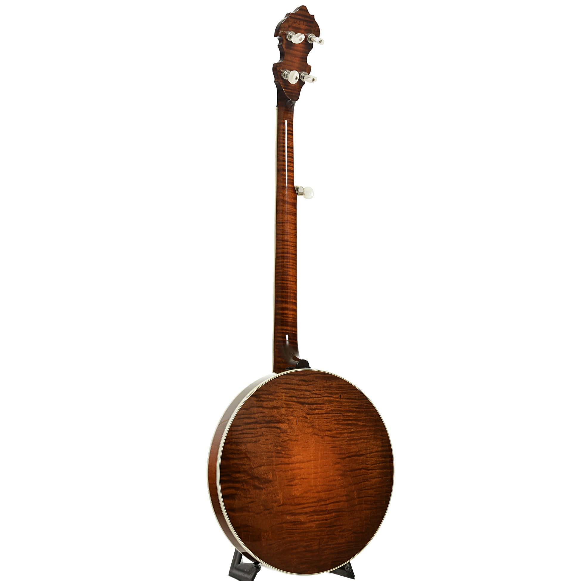 Full back and side of Deering Golden Era Resonator Banjo
