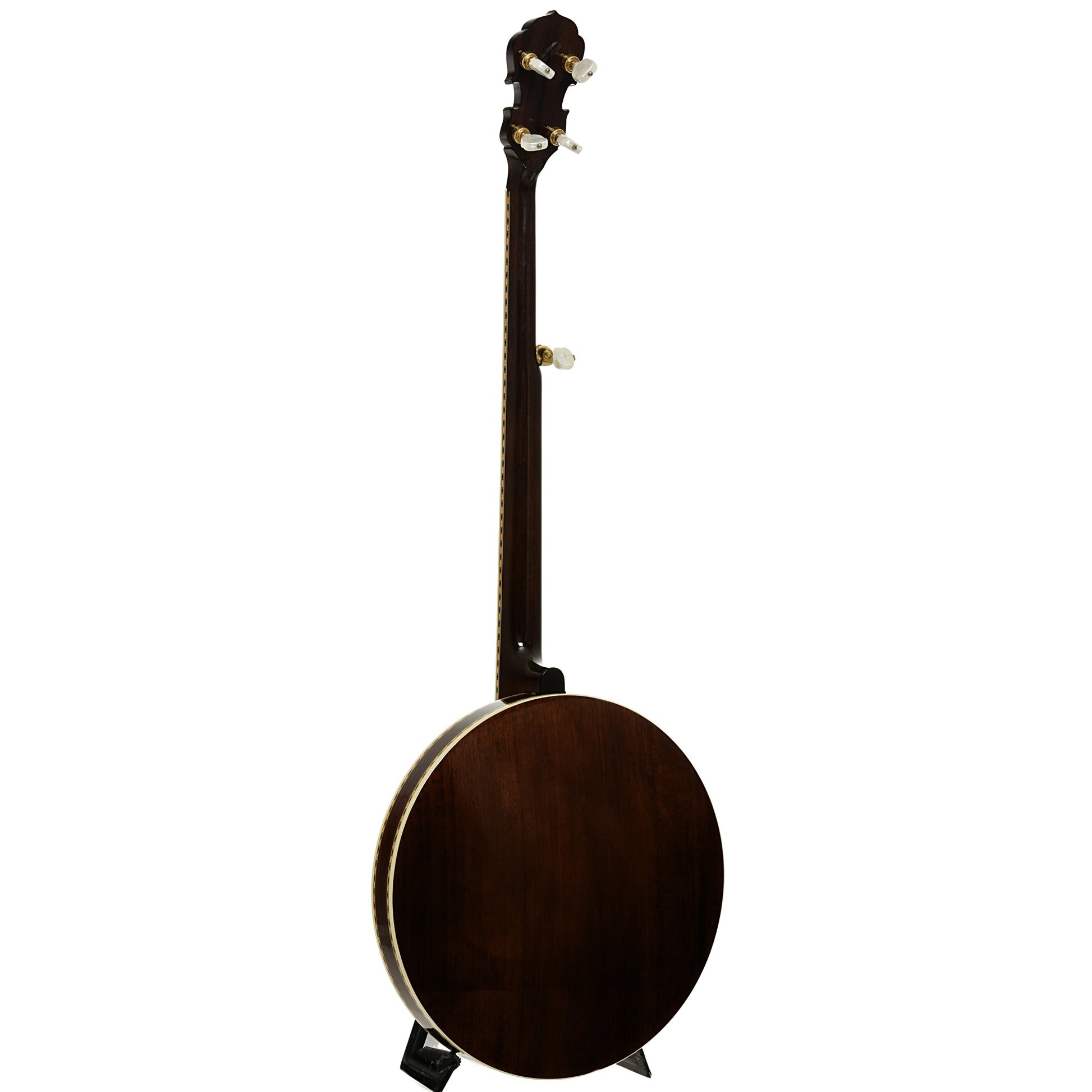Back and side of Frank Neat Stanleytone Hills of Home Resonator Banjo