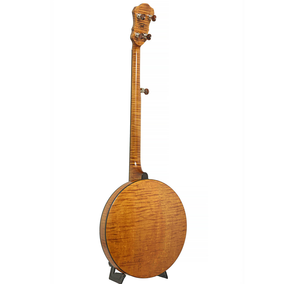 Full Back & Side of Ome Vintage Ikon Resonator Banjo & Case