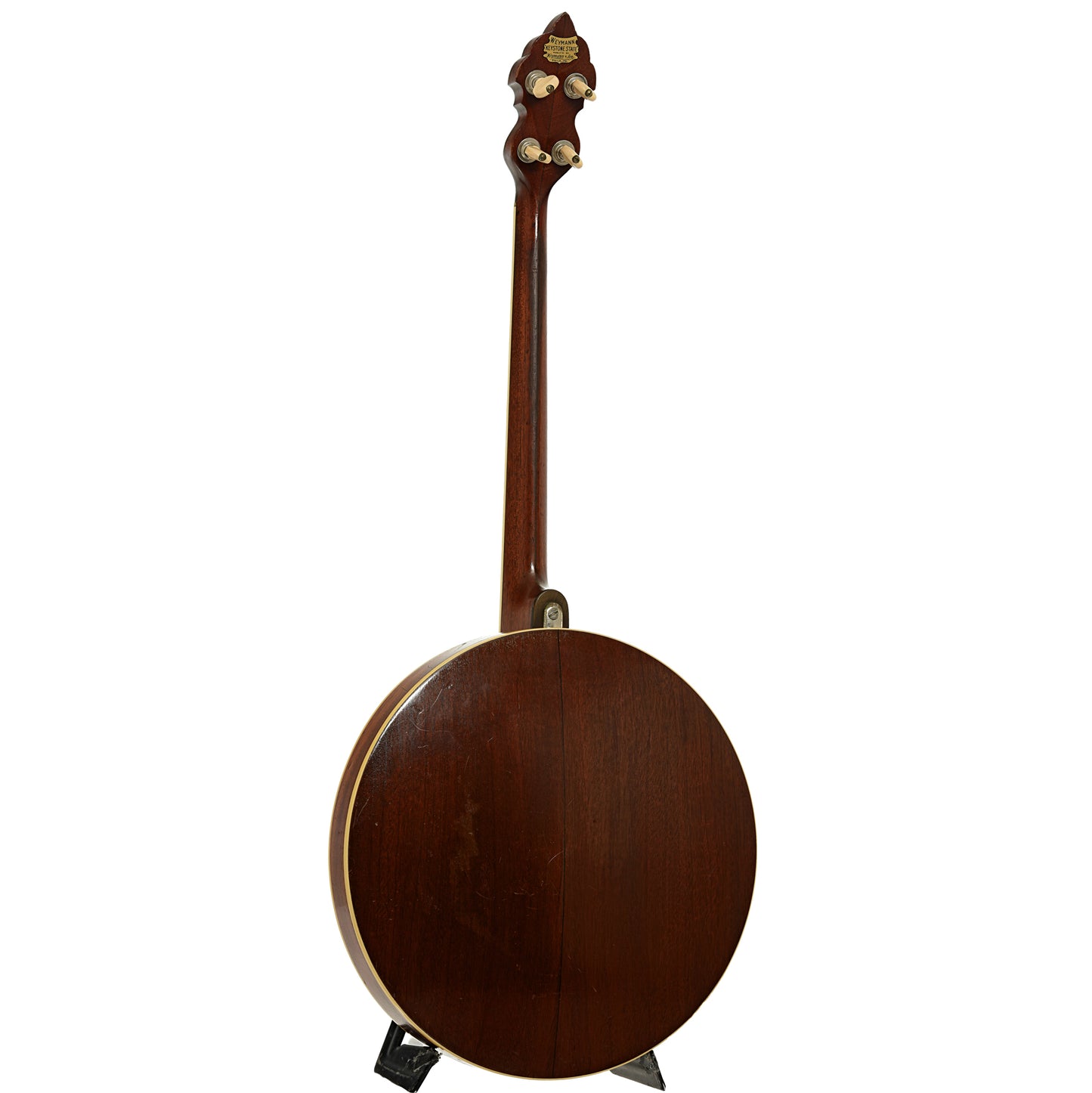 Full back and side of Weymann Orchestra Style 1 Tenor Banjo